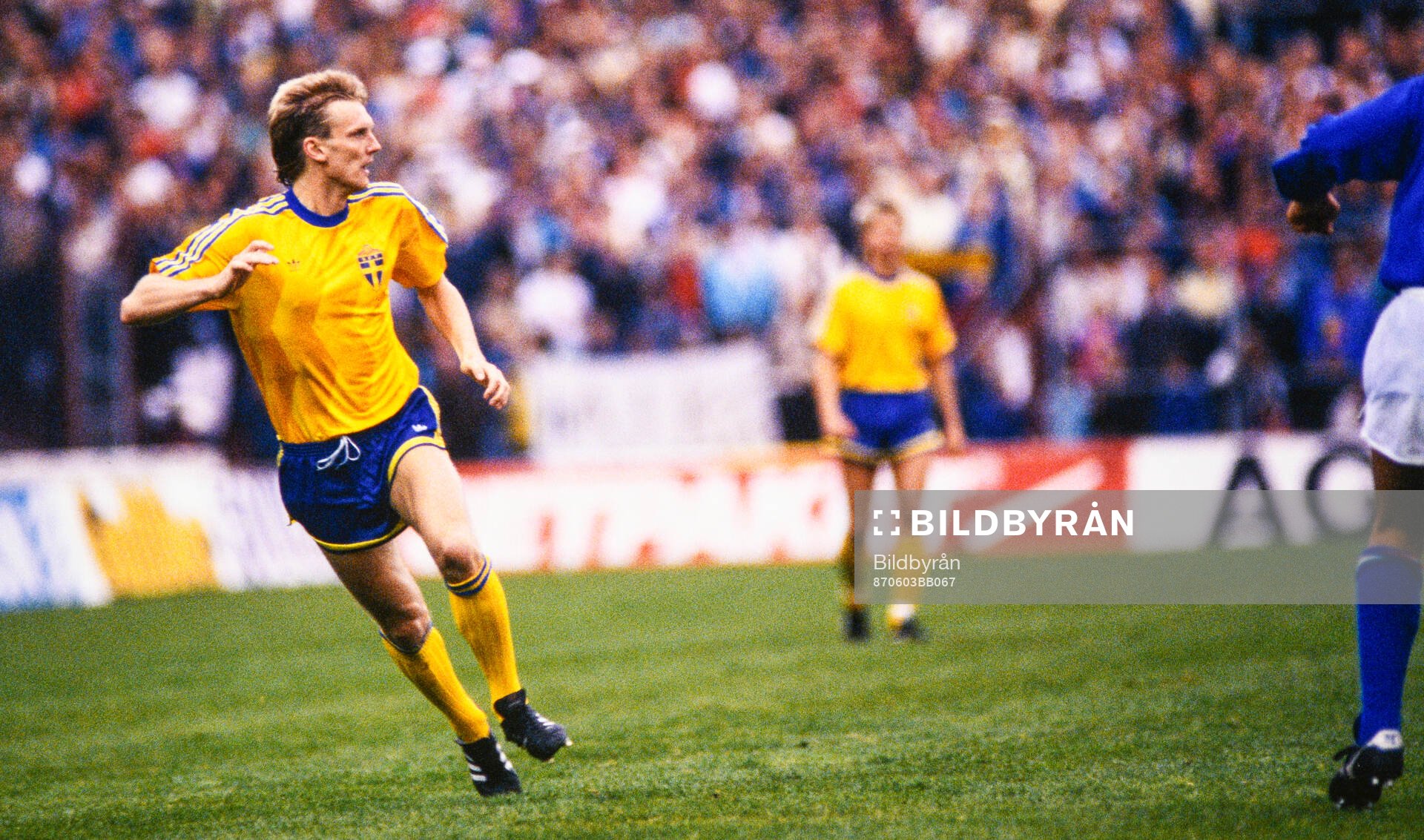 Sveriges Ulf Eriksson. Football, Euro qualifier, Sweden -