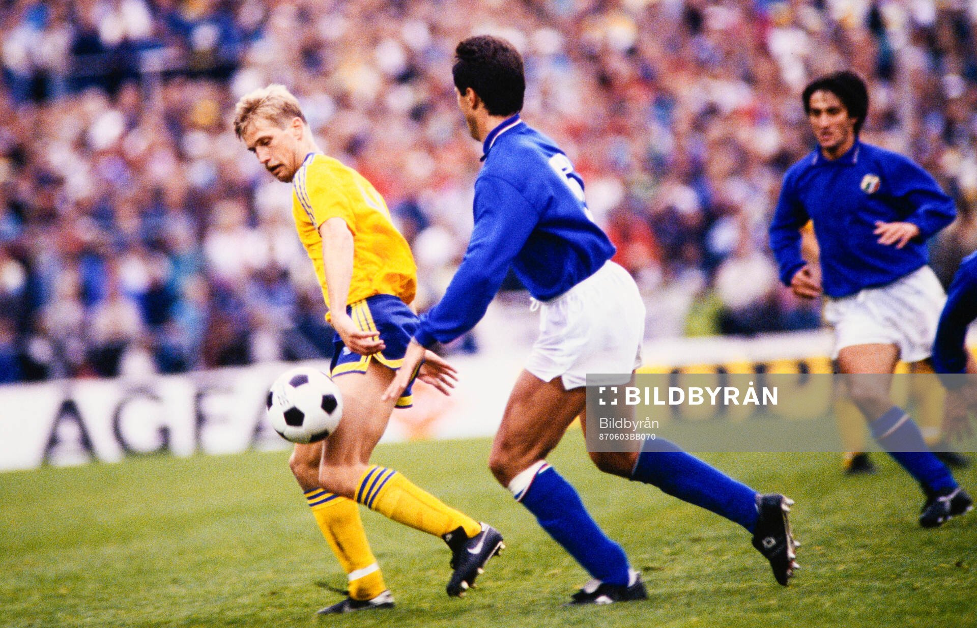 Sveriges Lennart Nilsson mot Italiens Riccardo Ferri.