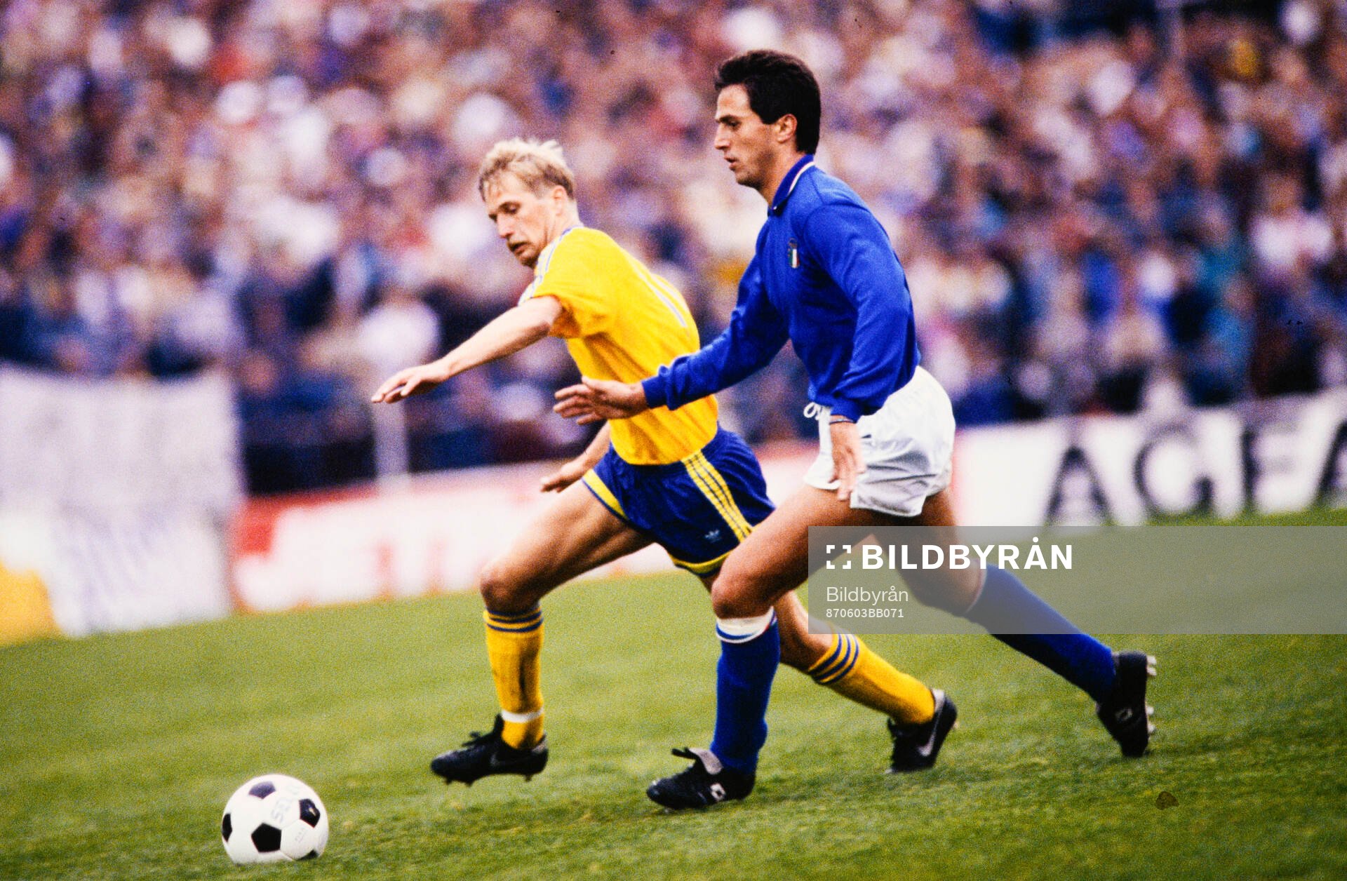 Sveriges Lennart Nilsson mot Italiens Riccardo Ferri.