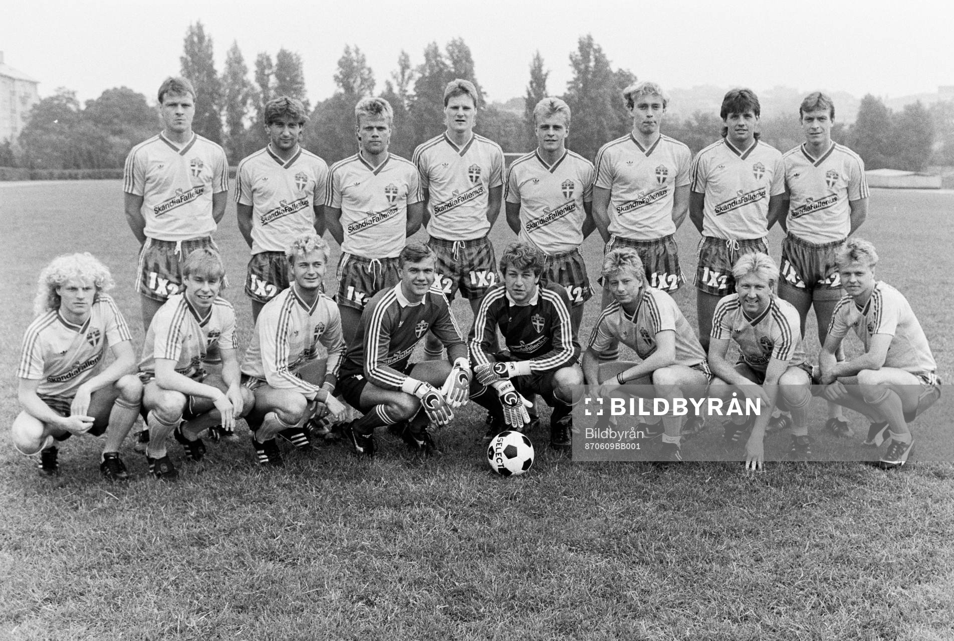 Bakre raden fr. v: Göran Arnberg, Leif Forsberg, Björn