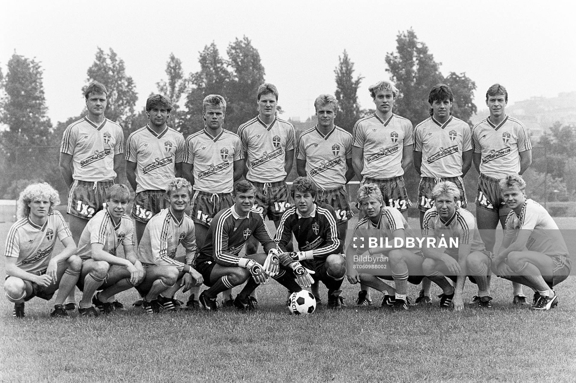 Bakre raden fr. v: Göran Arnberg, Leif Forsberg, Björn