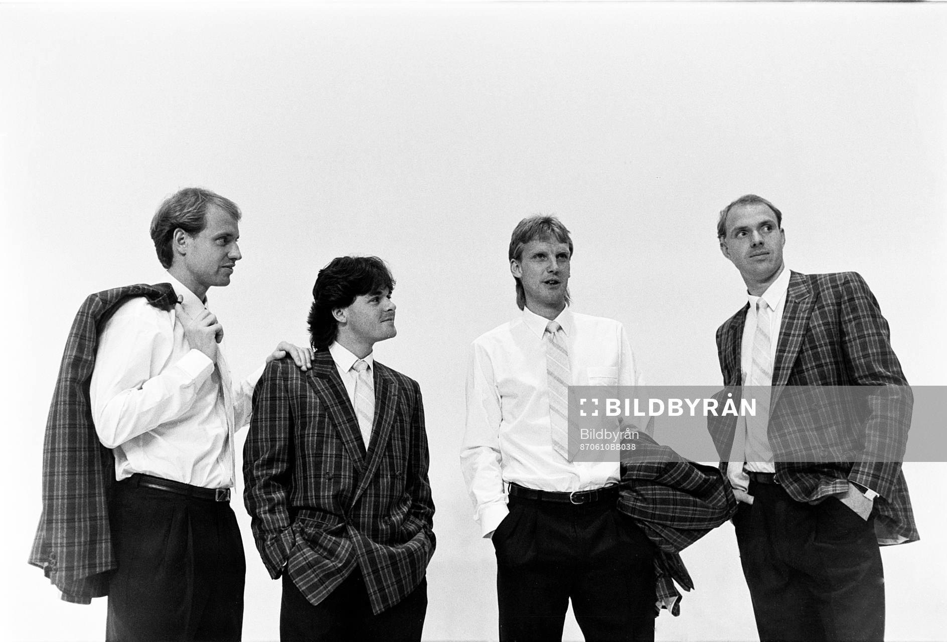 Andreas Ravelli, Anders Limpar, Ulf Eriksson och Thomas