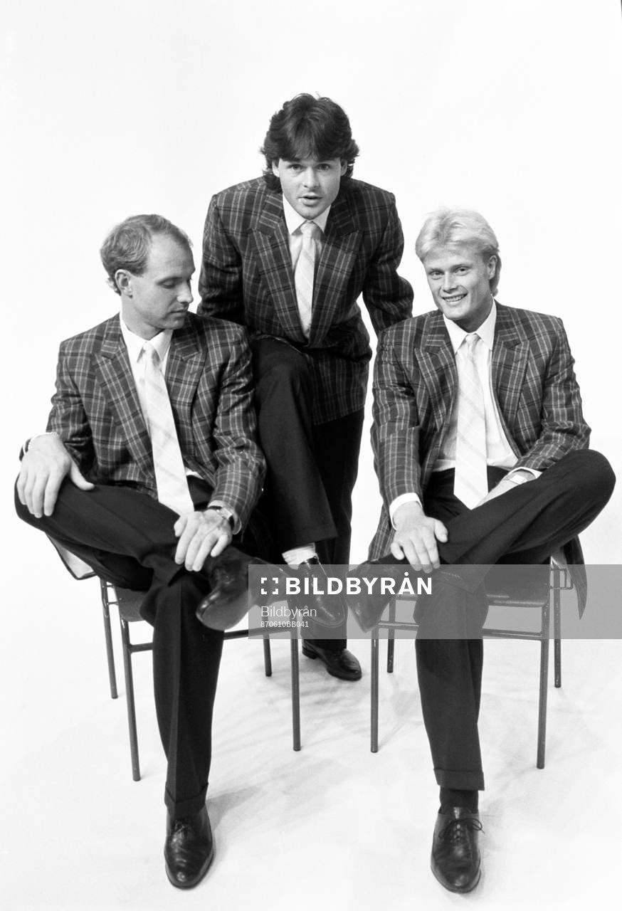 Fotboll, Landslaget, Sverige, reklamfotografering: Thomas Ravelli, Anders Limpar och Peter Larsson.