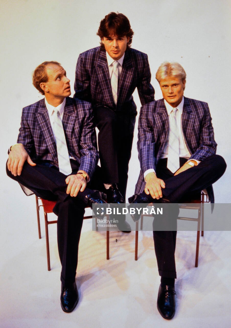 Fotboll, Landslaget, Sverige, reklamfotografering: Thomas Ravelli, Anders Limpar och Peter Larsson.  