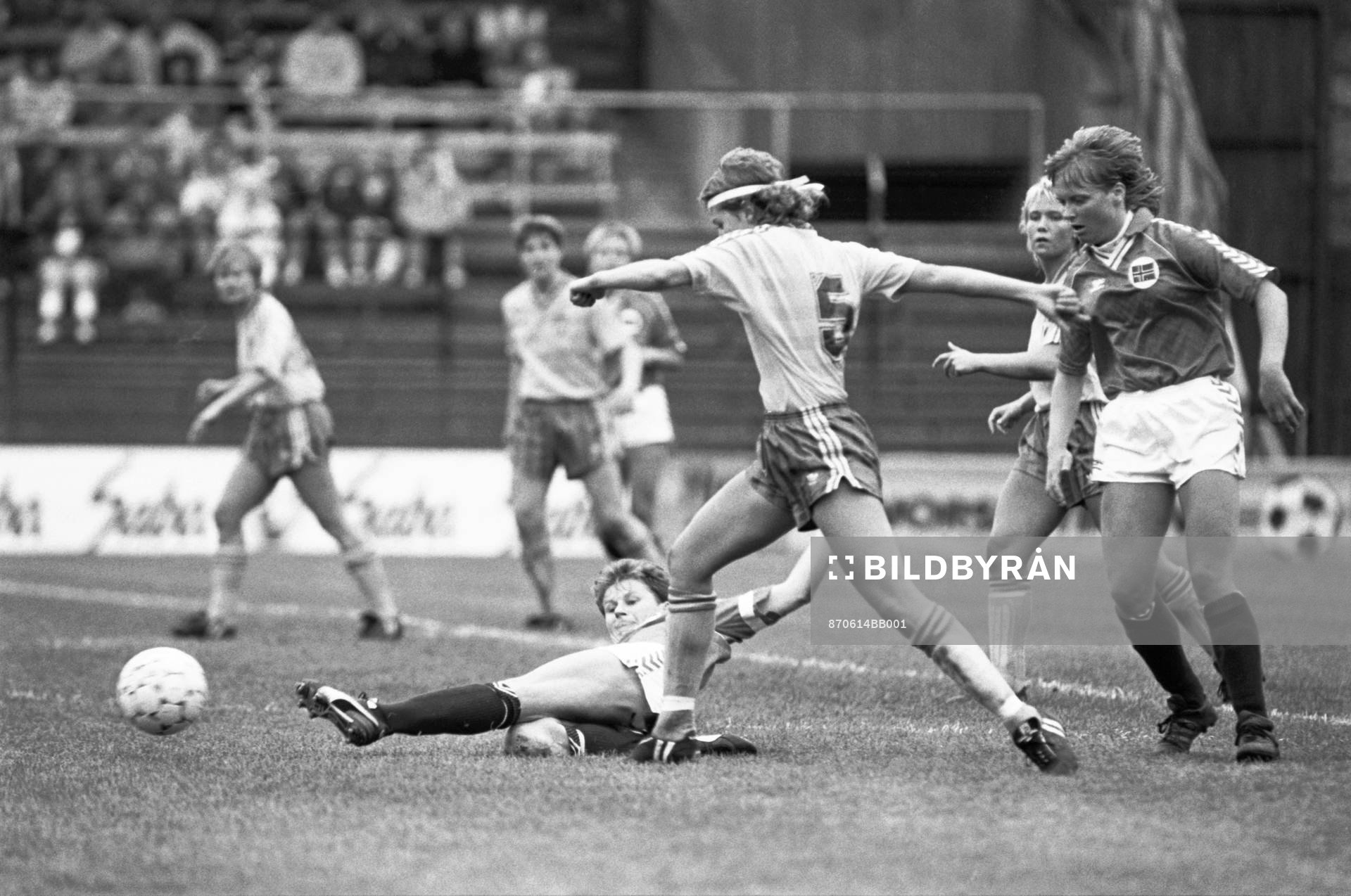 Fotboll, Dam, EM, 1987, final, Norge - Sverige