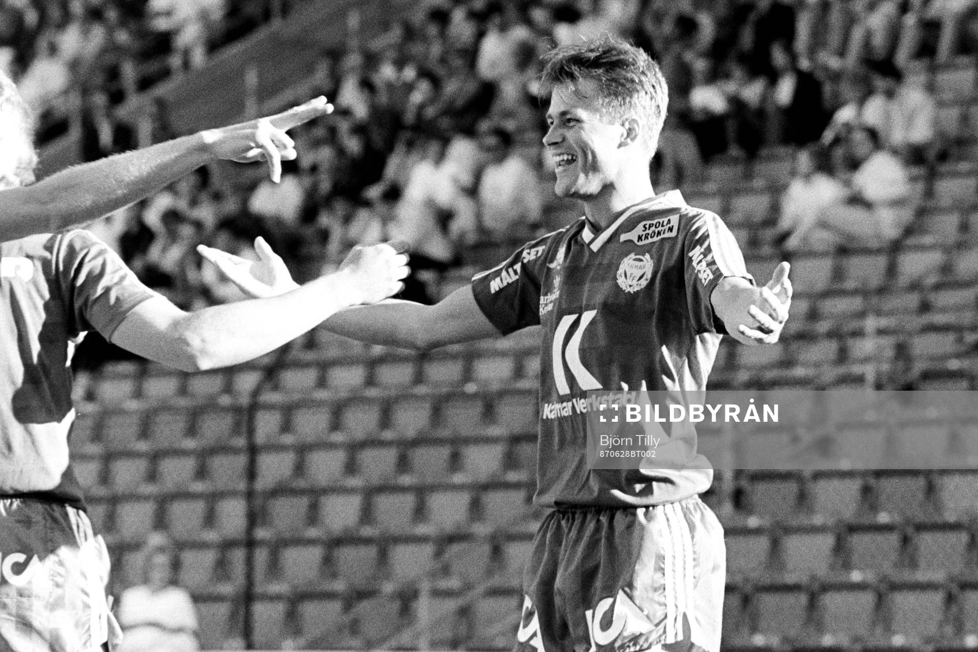 Kalmars Björn Wigstedt jublar