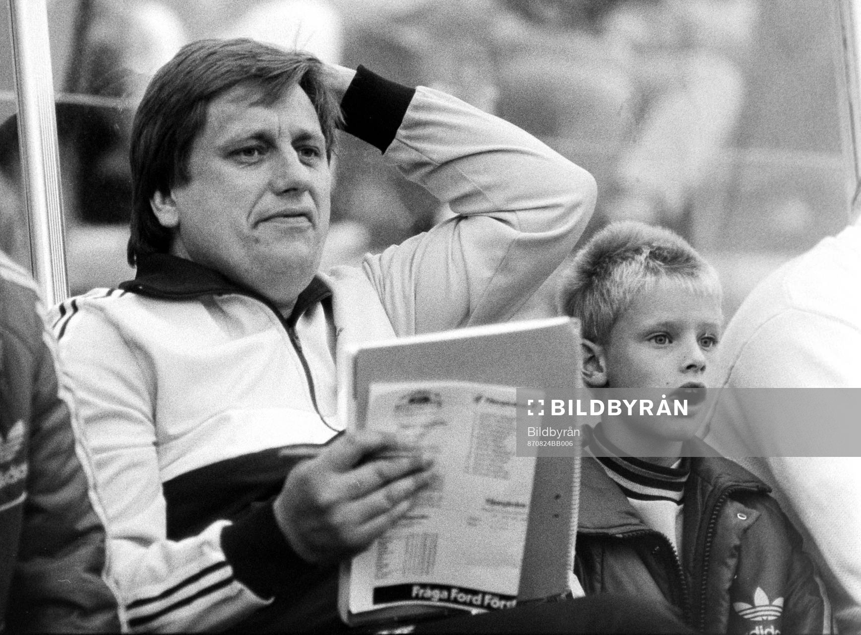 Tommy Söderberg, tränare i Djurgården och dagens knatte