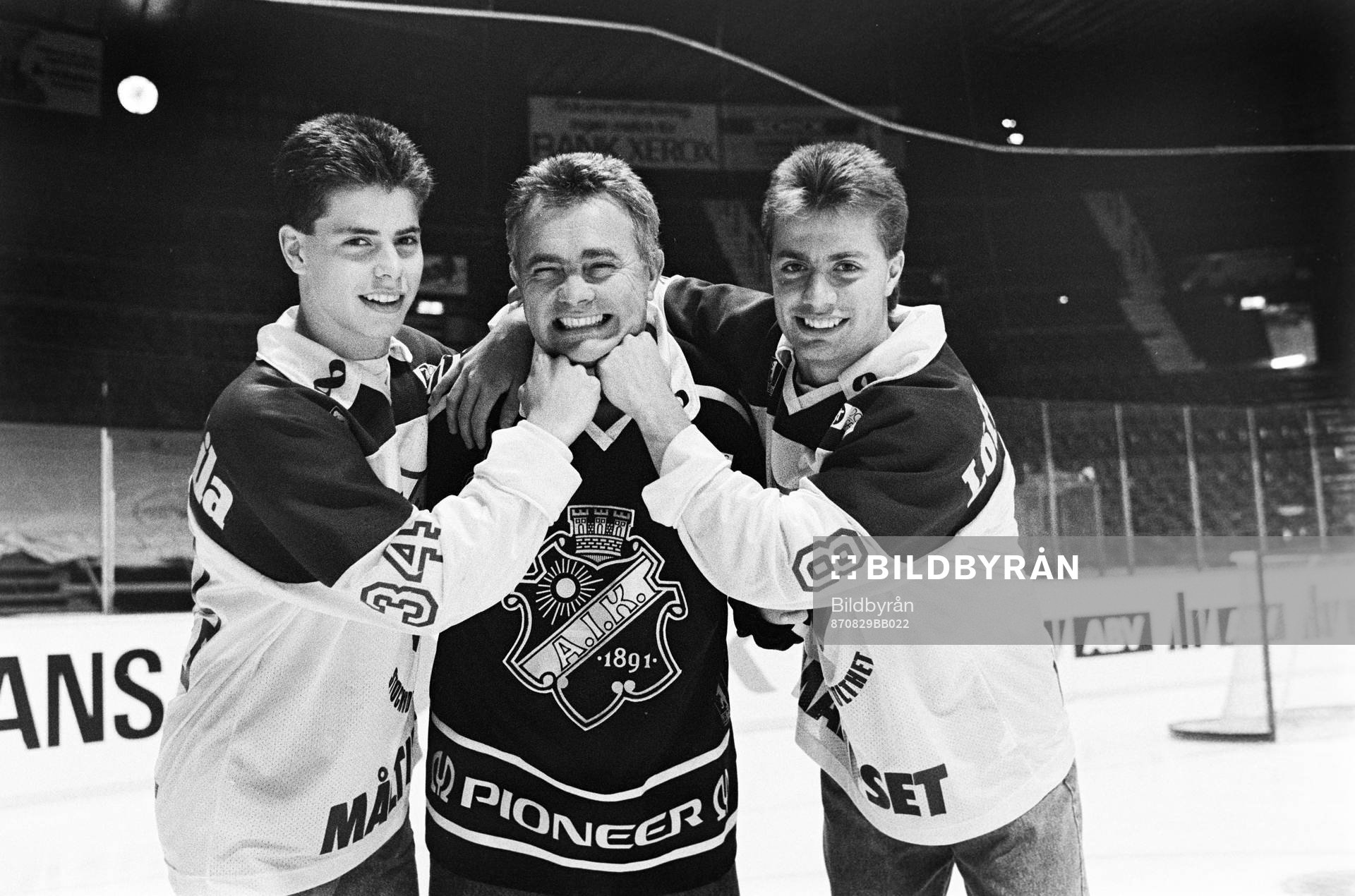 Lars-Gunnar Jansson, tränare i AIK med sönerna Stefan och