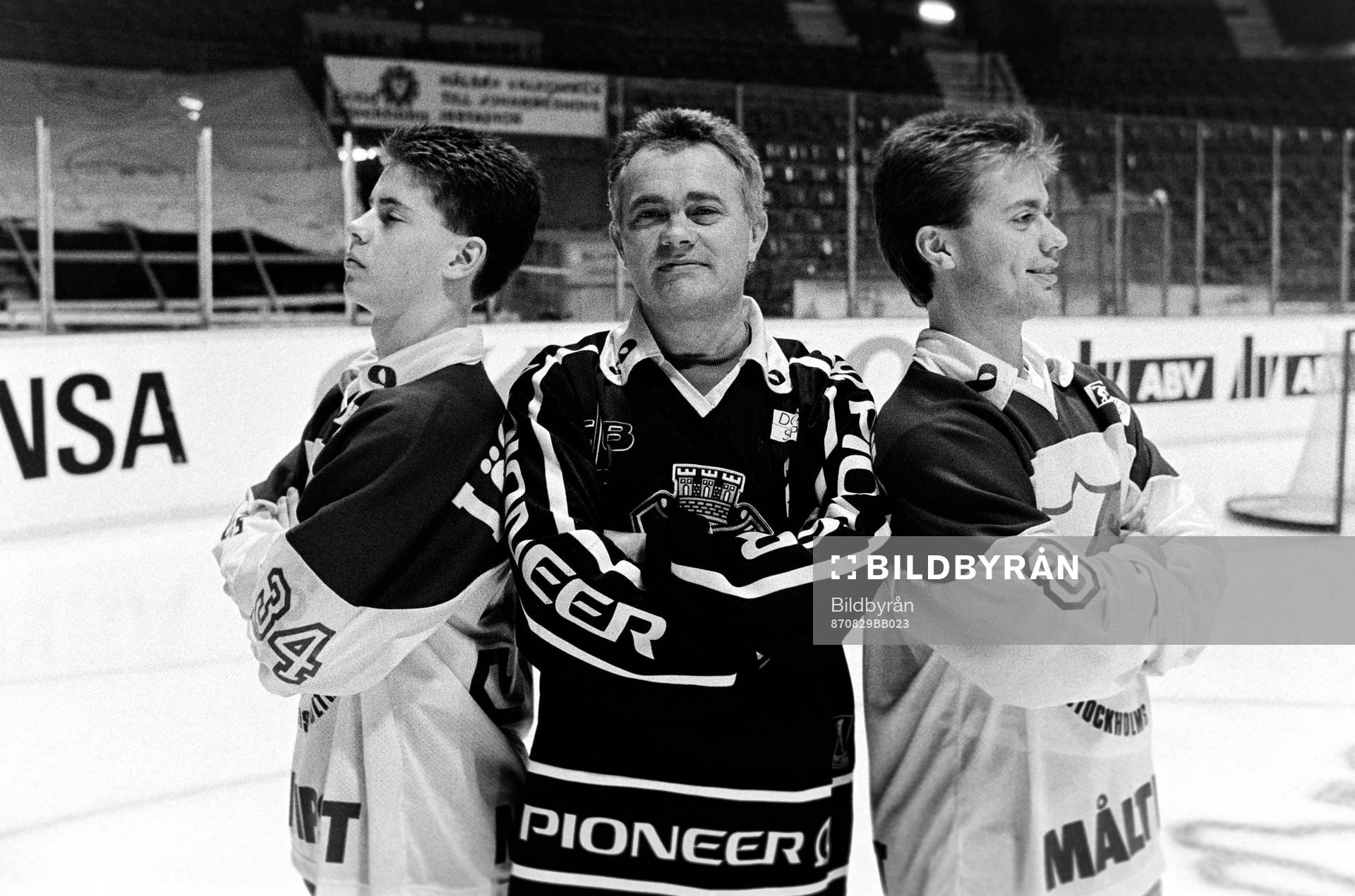 Lars-Gunnar Jansson, tränare i AIK med sönerna Stefan och