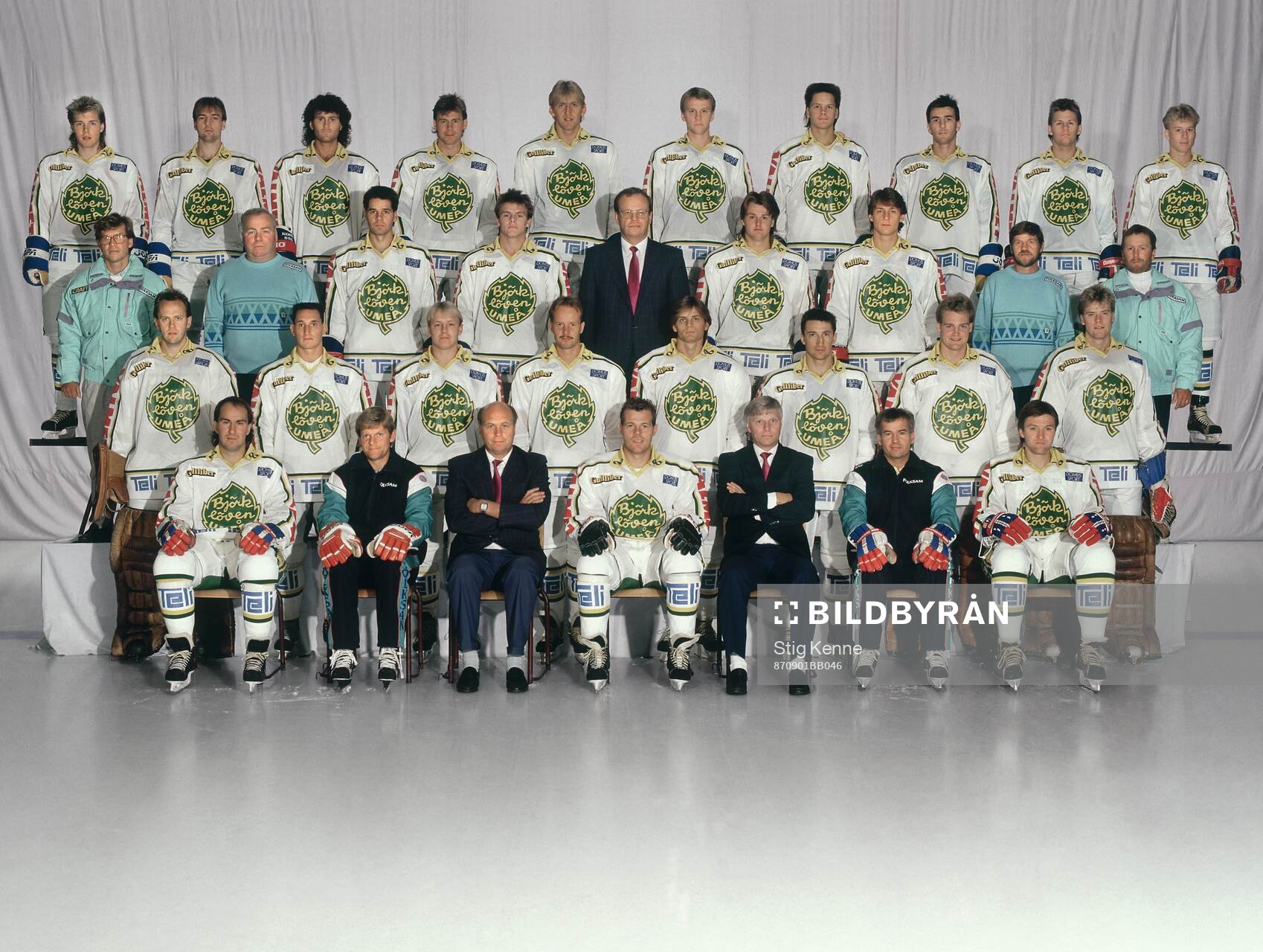 Spelare och personal i Björklöven