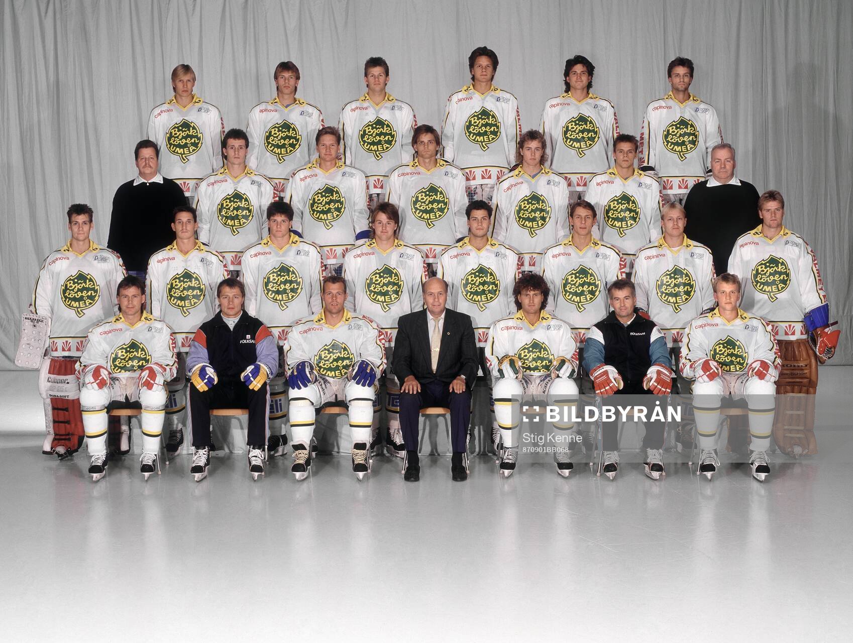 Spelare och personal i Björklöven