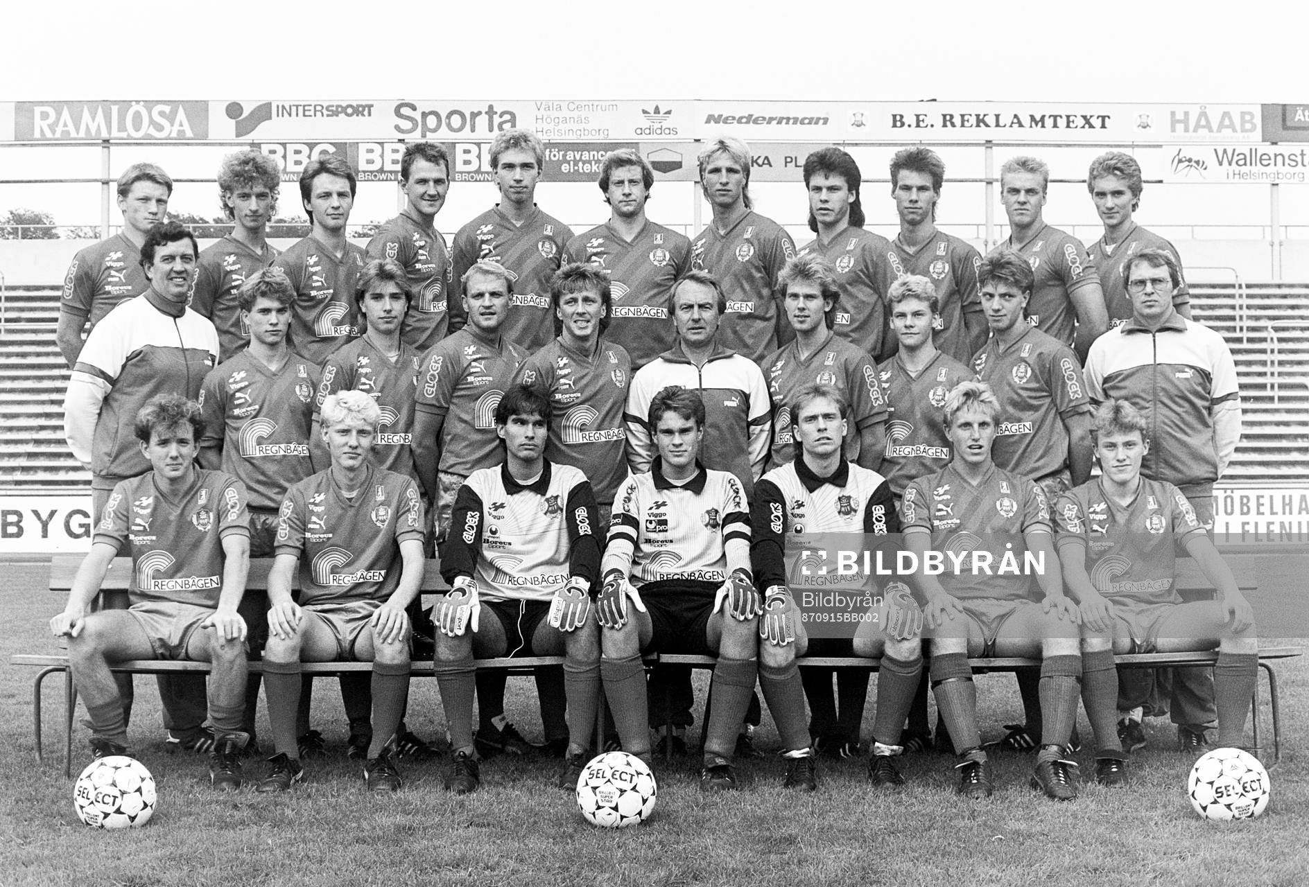 Fotboll, Div 2 västra, Helsingborg: Helsingborg, lagbild, trupp