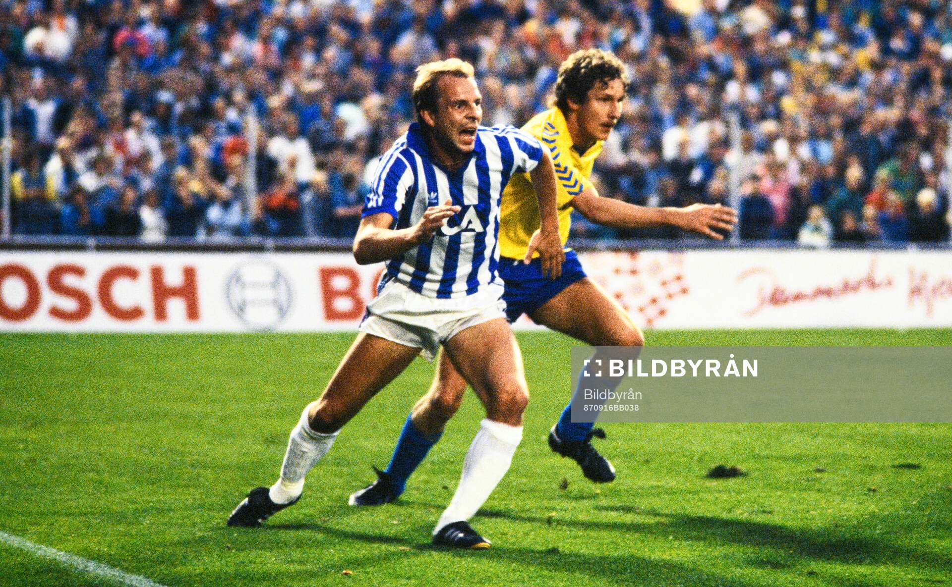 Göteborgs Tommy Holmgren och Bröndbys Kim Vilfort