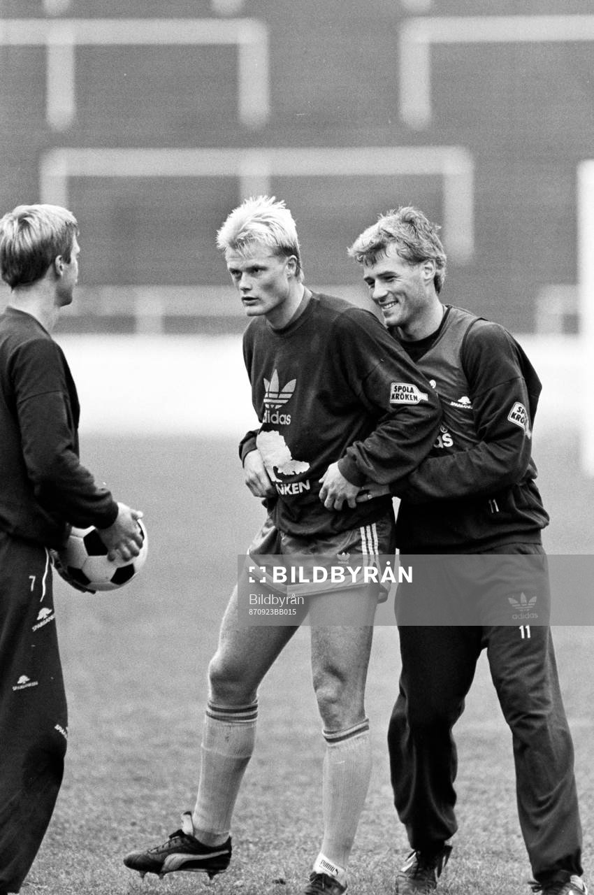 Lennart Nilsson, Peter Larsson och Glenn Hysén