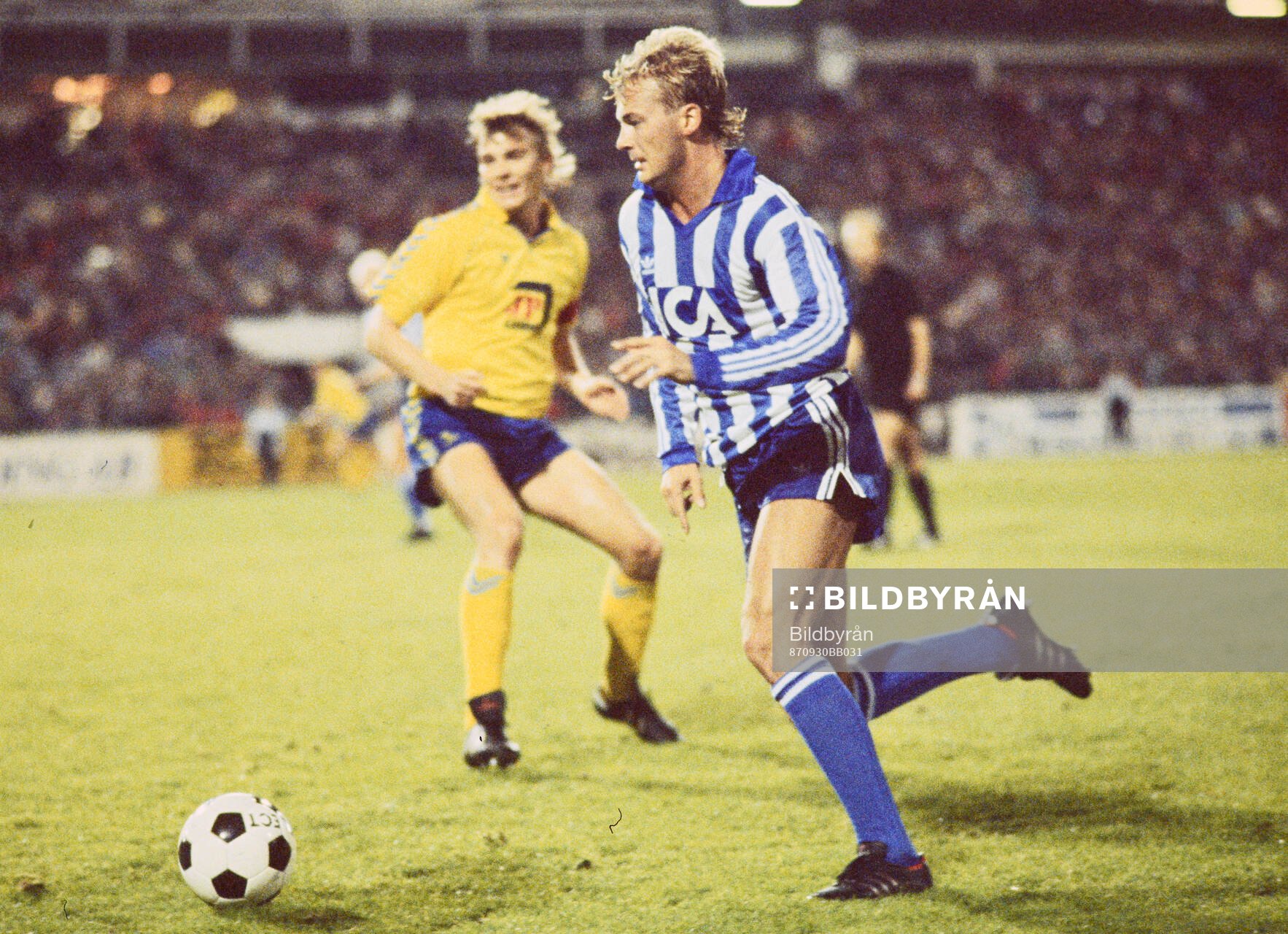 Fotboll, Uefacupen, IFK Göteborg - Bröndby 0-0: Göteborgs Lars Zetterlund.   