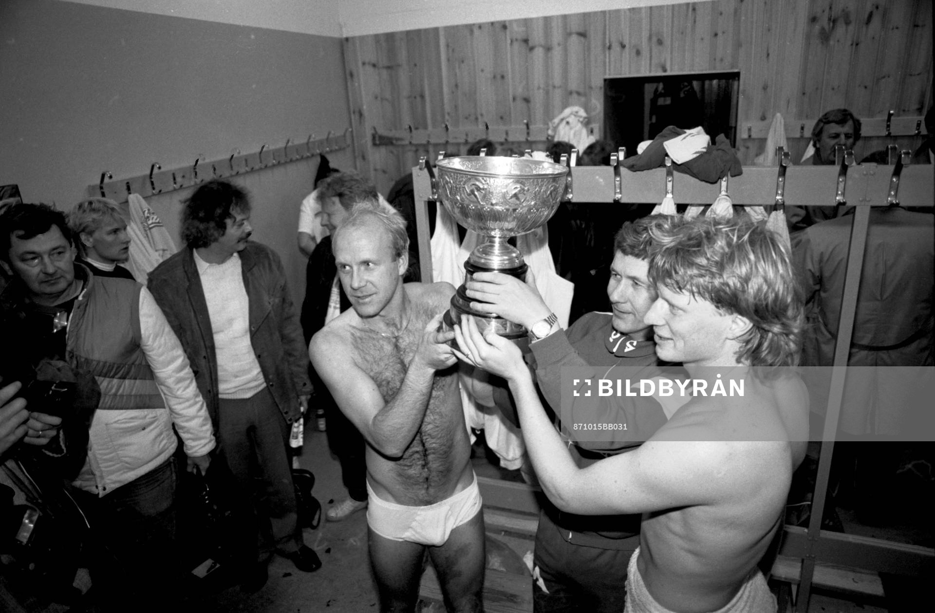 Jubel i göteborgs omklädningsrum