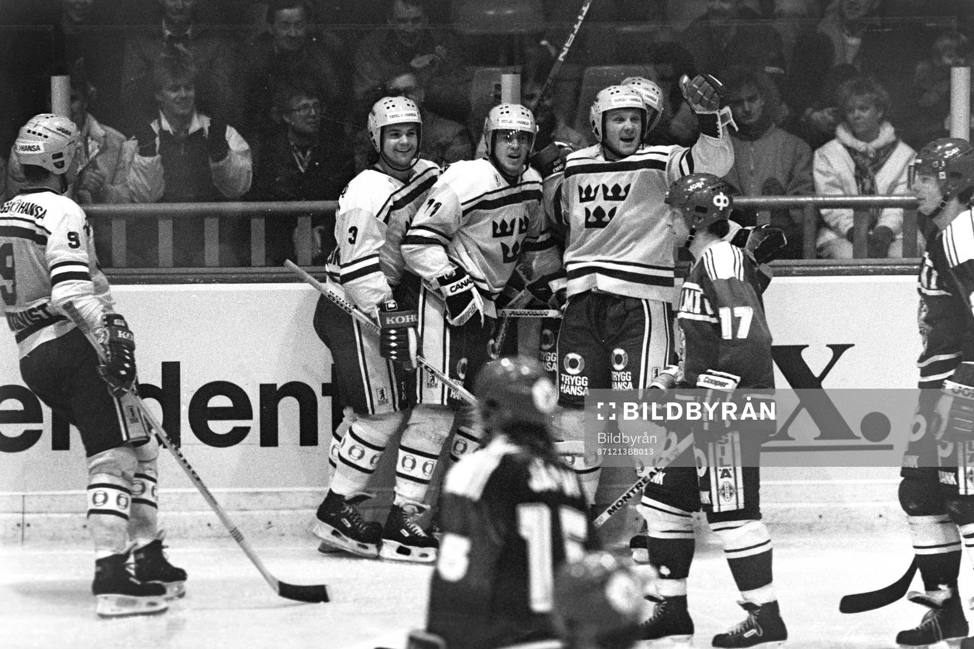 Sveriges Lars Ivarsson, Staffan Lundh och Peter Andersson