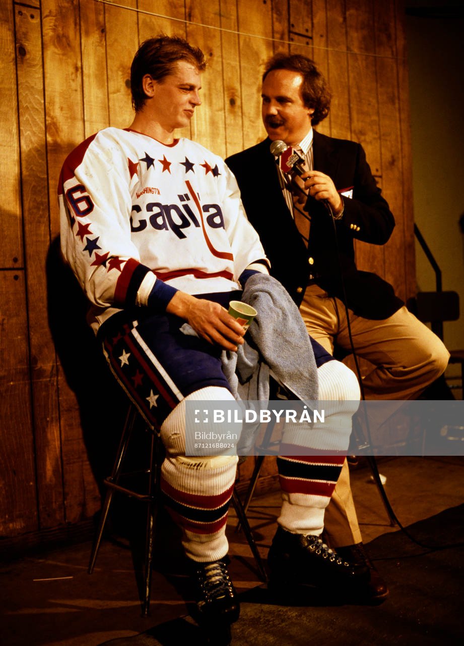 Bengt-Åke Gustafsson, Washington Capitals, interviewed in