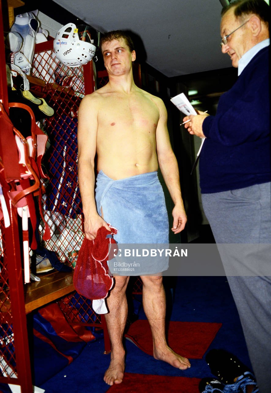 Bengt-Åke Gustafsson, Washington Capitals, interviewed in