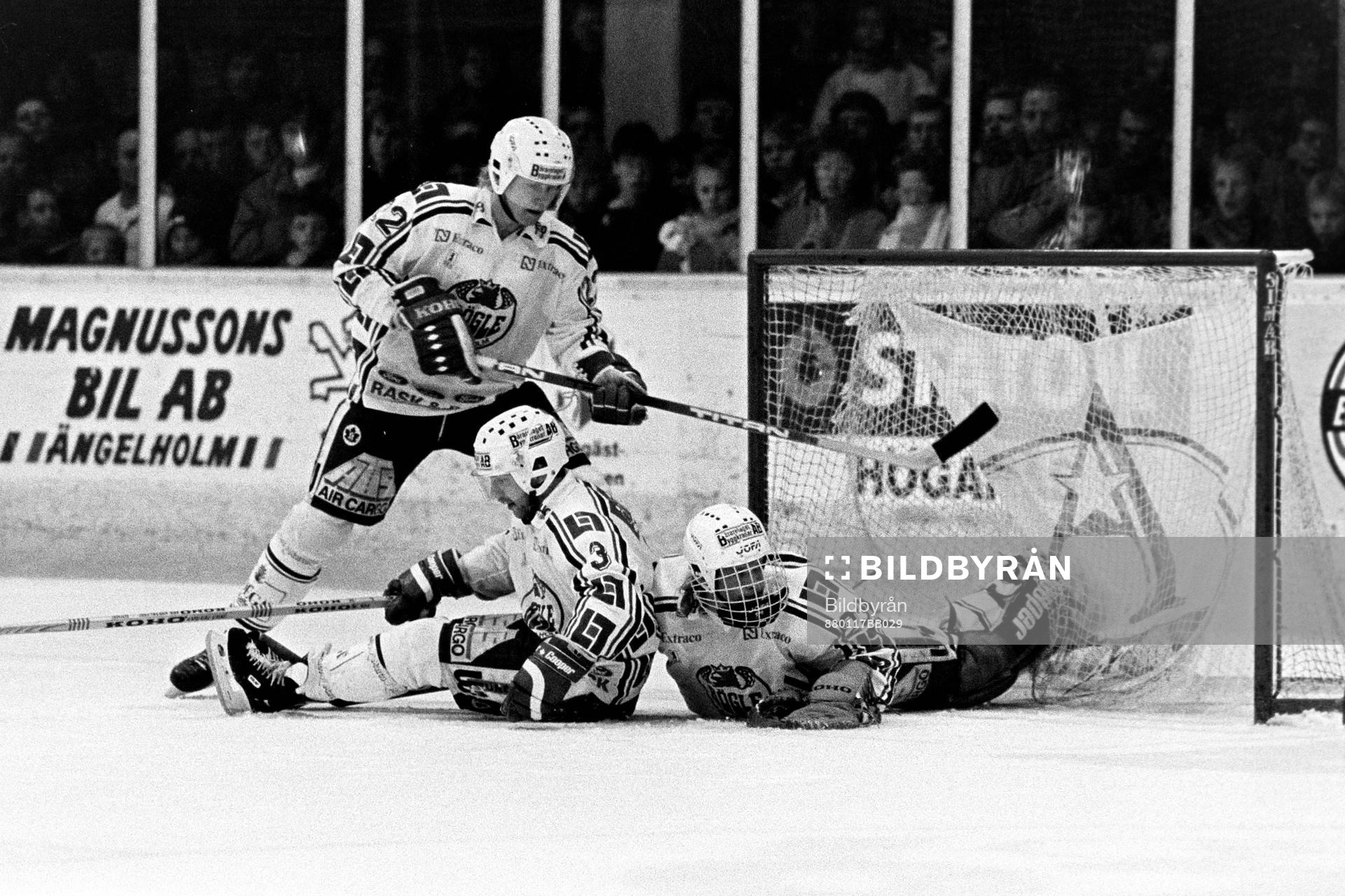 Rögles Pierre Johnsson, Stefan Hedlund och Billy Nilsson,