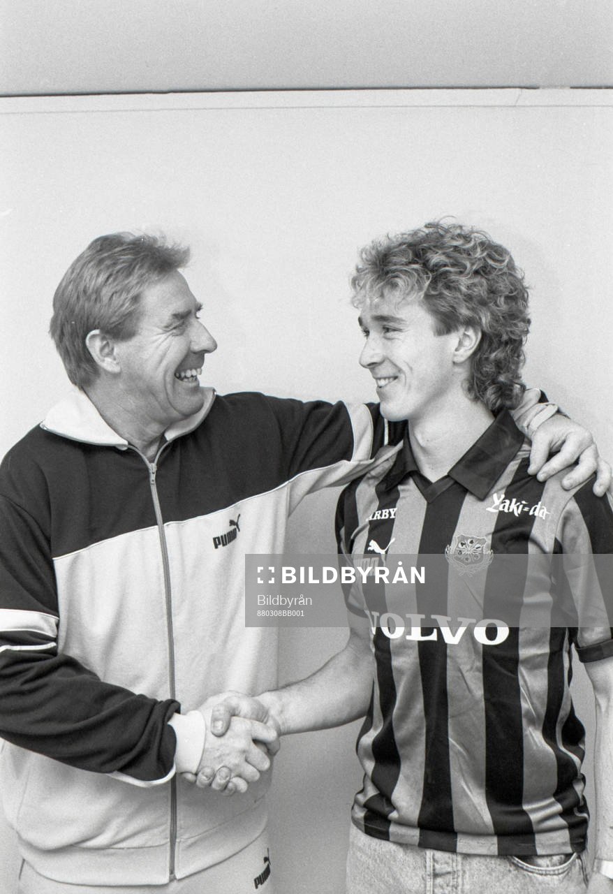 Bo Falk, tränare och Jens Wålemark