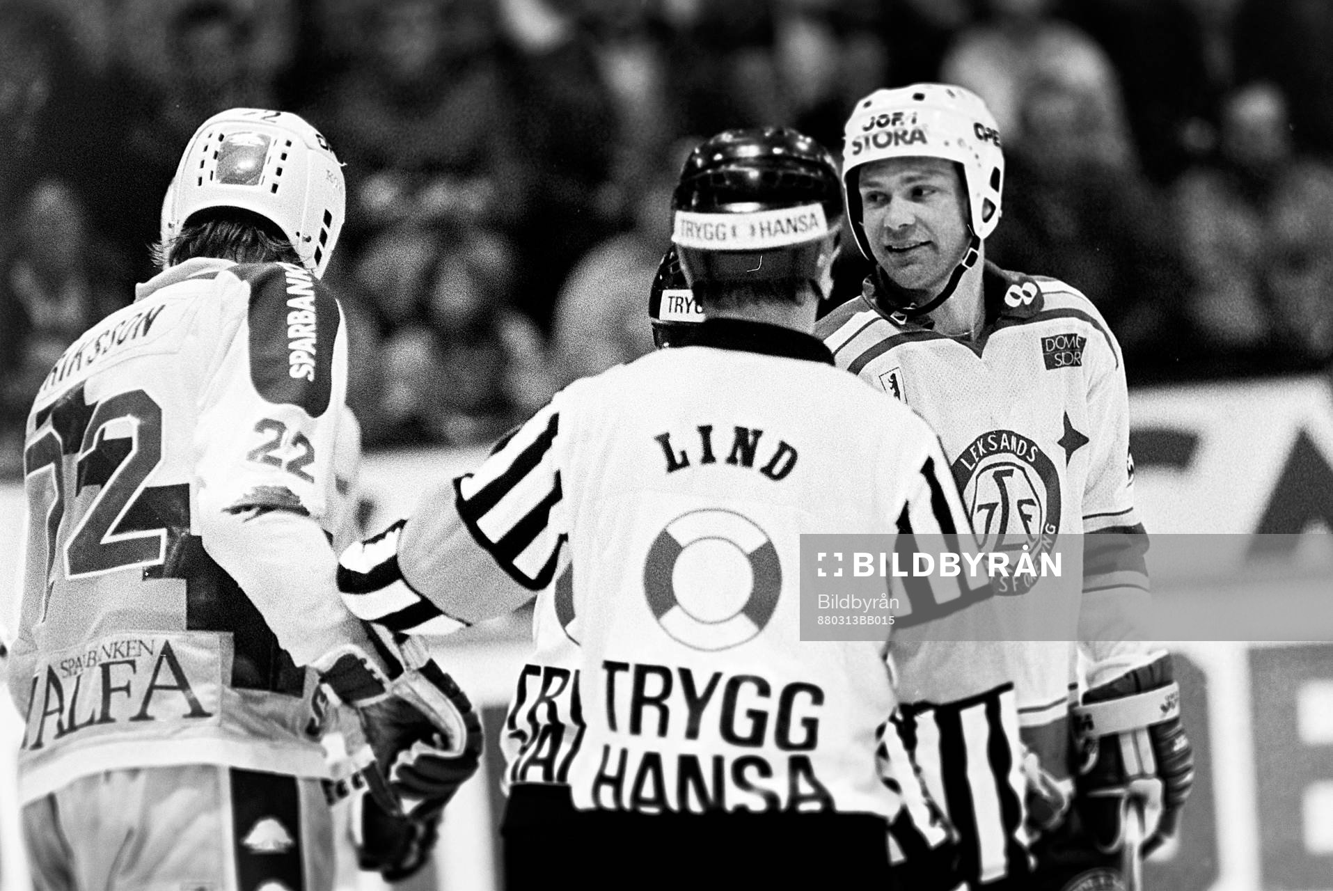 Ivan Hansen, Leksand i diskussion med domare Lind