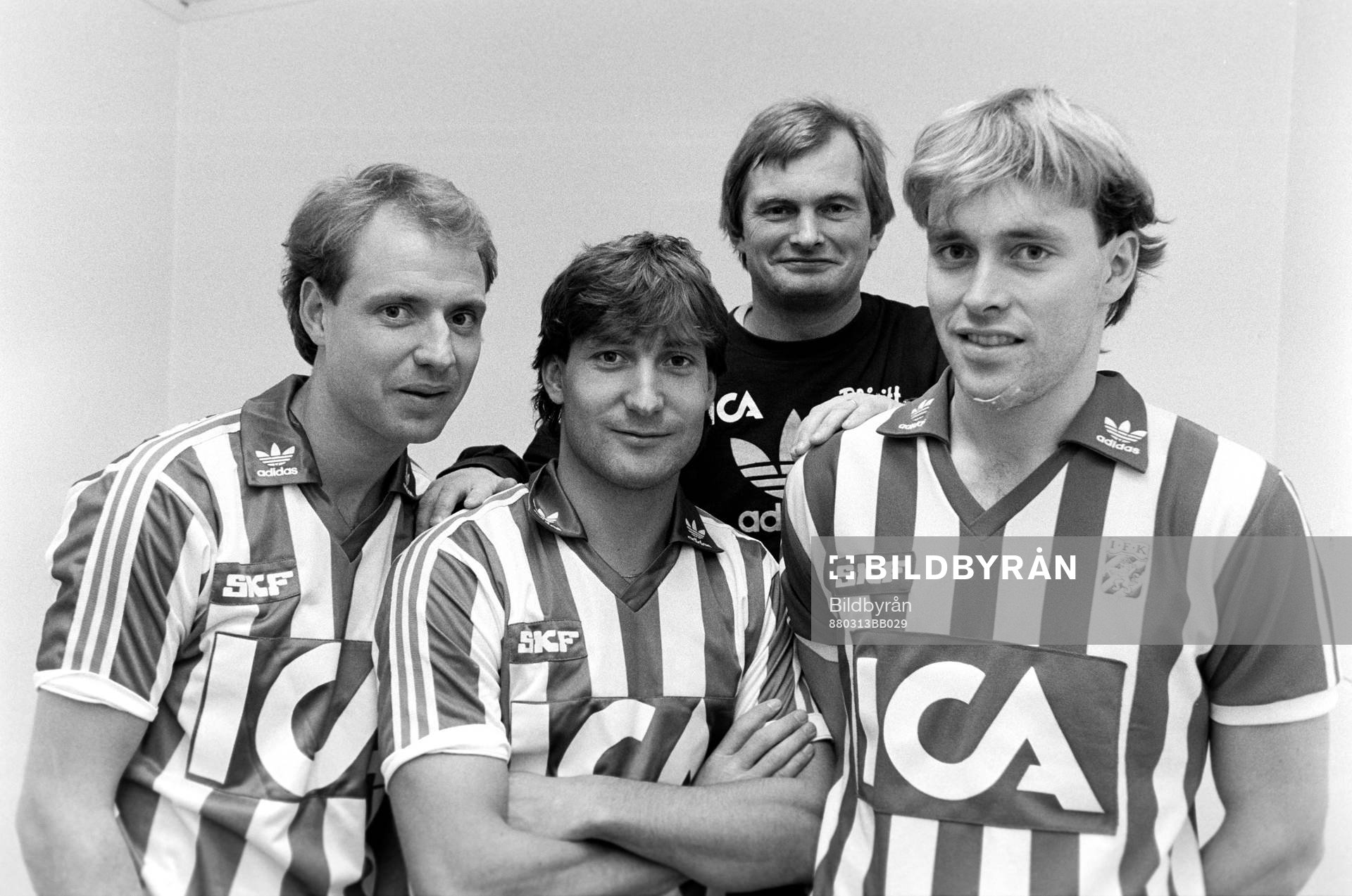 Andreas Ravelli, Leif Forsberg, Kjell Pettersson, tränare
