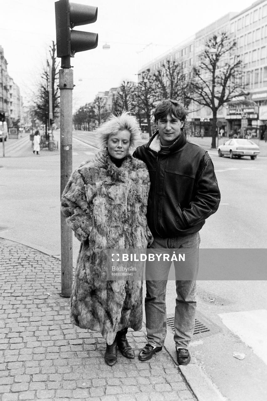 Leif Forsberg med sin flickvän Anna