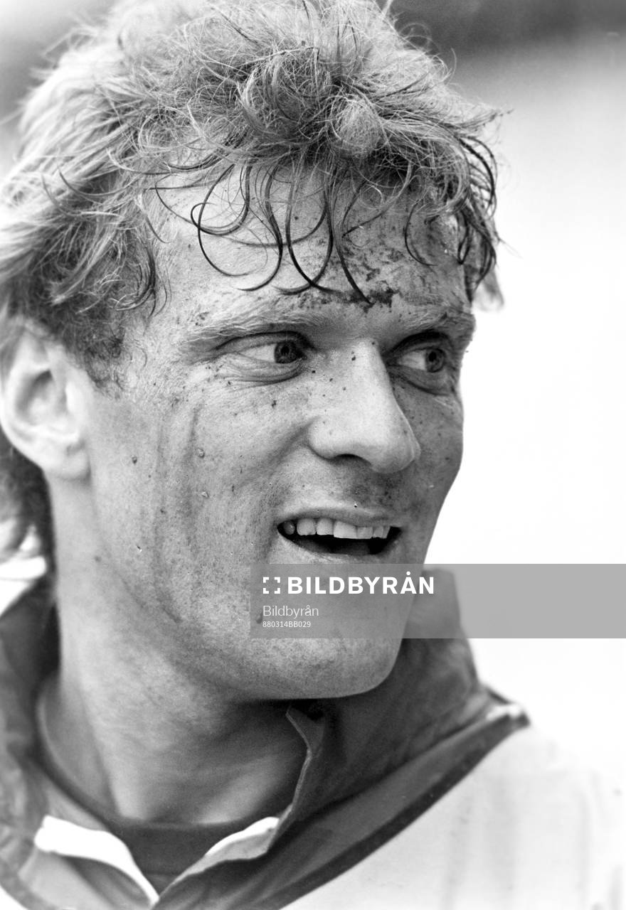 Håkan Lindman på träningen