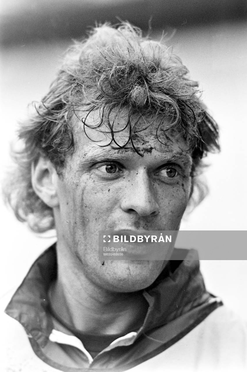 Håkan Lindman på träningen