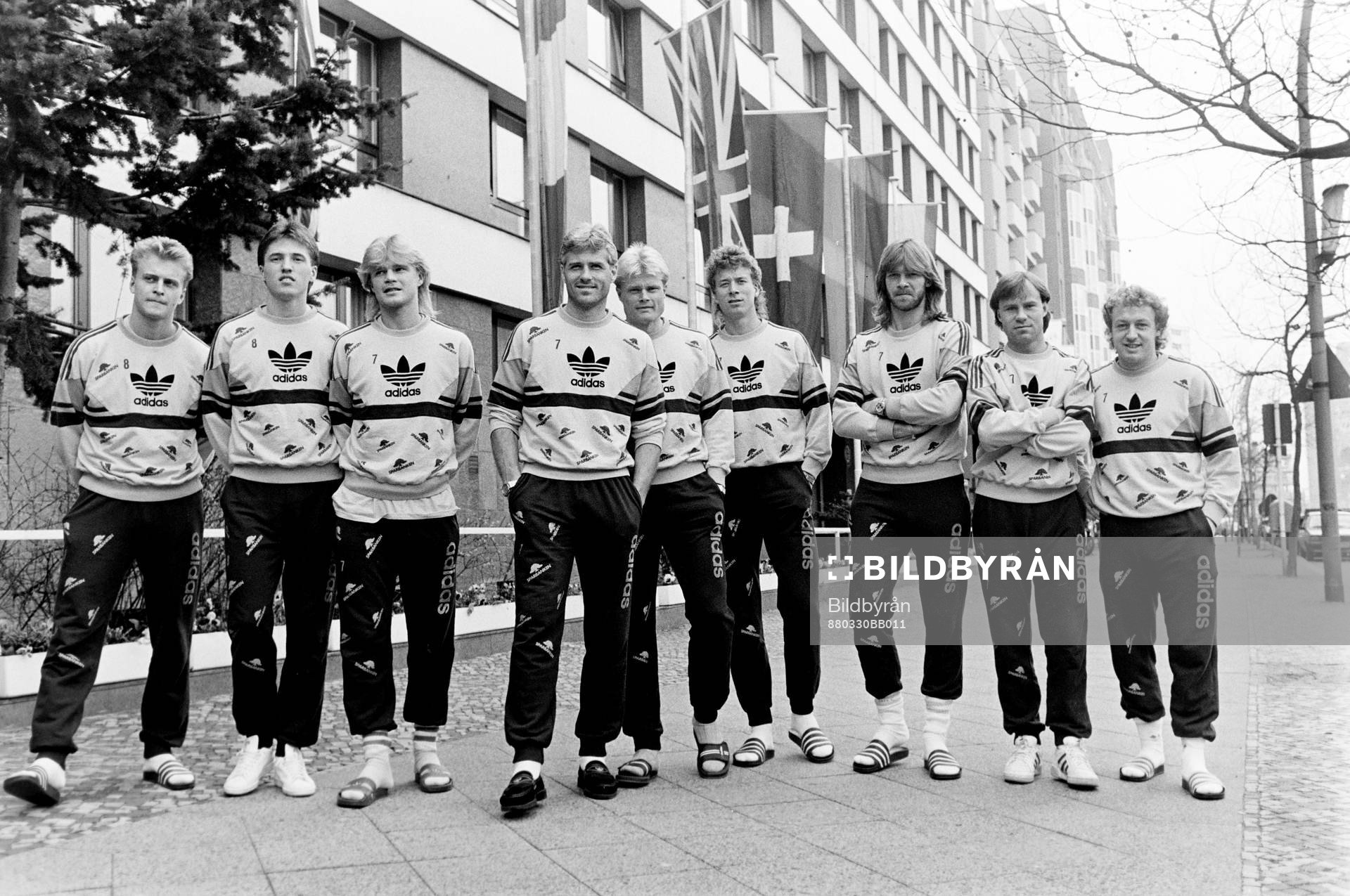 Fr. v Jonas Thern, Mats Gren, Dennis Schiller, Glenn