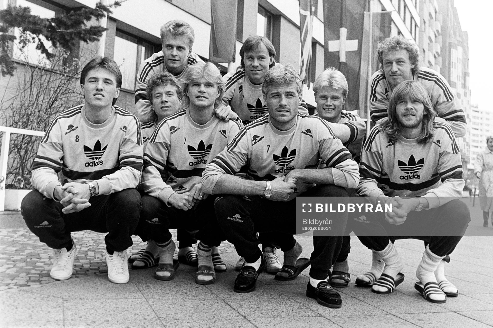 Bakre raden fr. v Jonas Thern, Hans Holmqvist, Peter