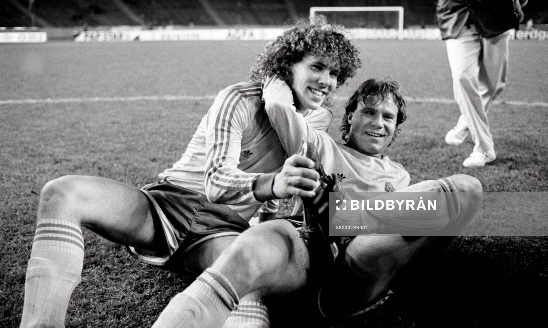 Hans Eskilsson och Hans Holmqvist, jubel, glädje