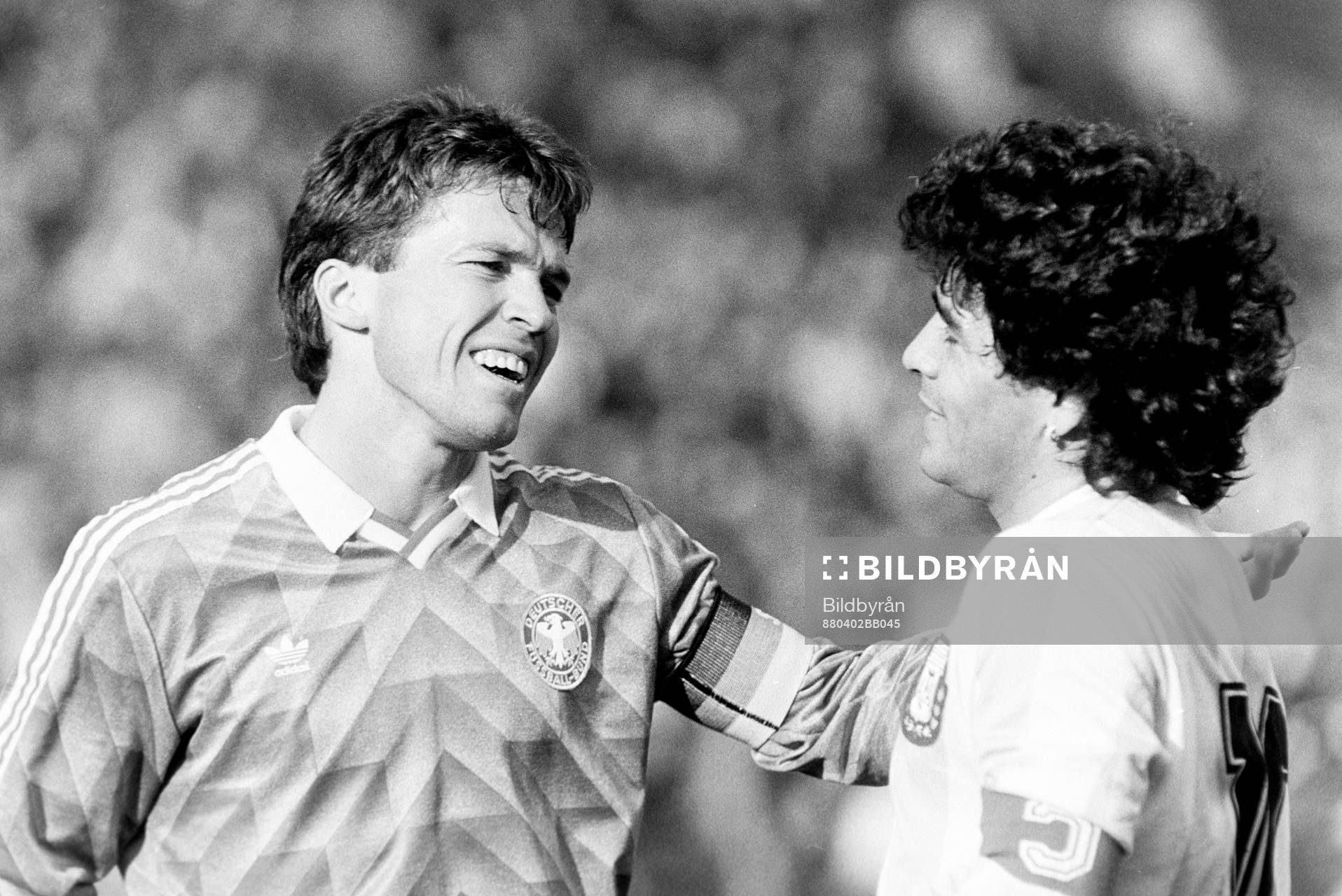 Lothar Matthäus, Västtyskland och Diego Maradona,