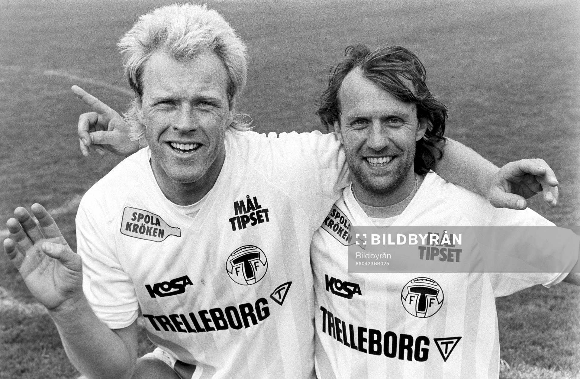 Trelleborgs målskyttar Peter Milesson och Benny
