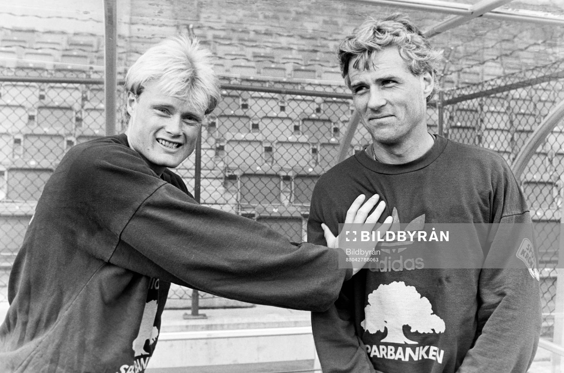 Peter Larsson och Glenn Hysén, Sverige