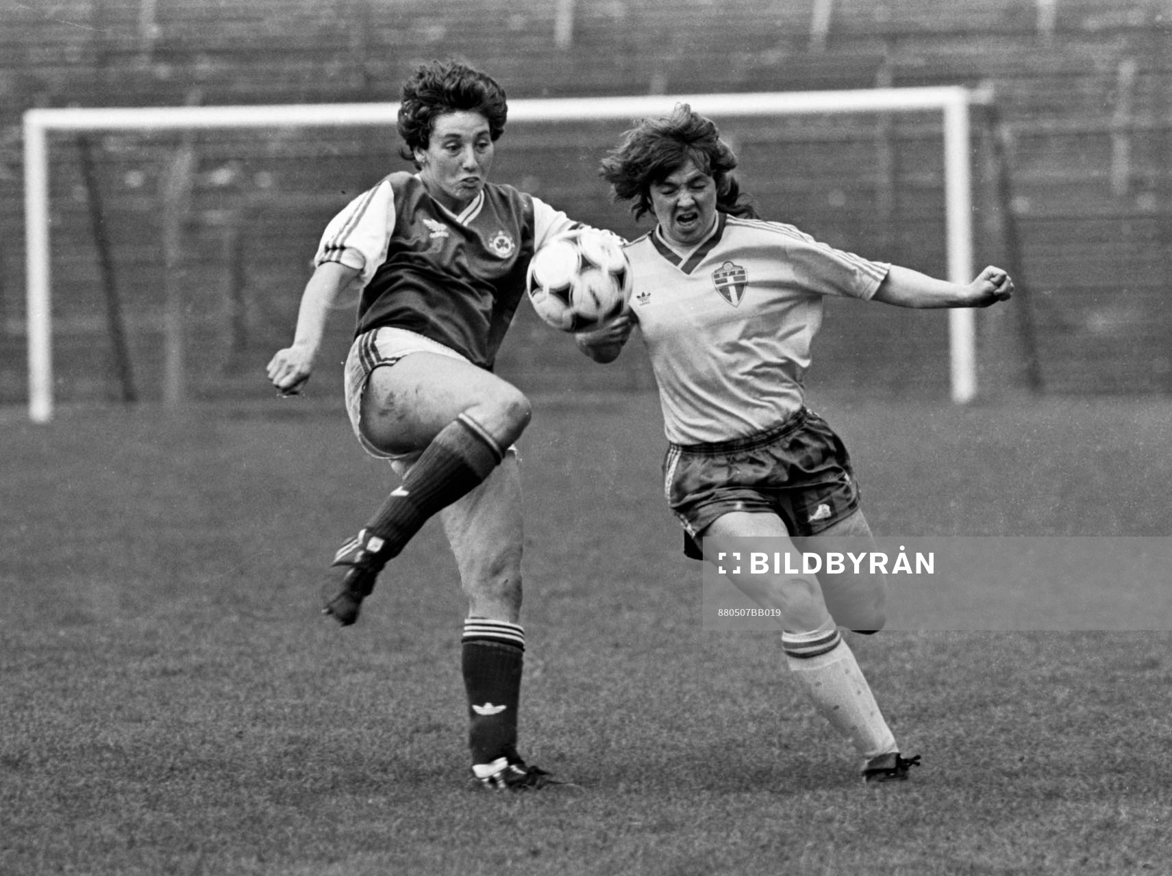 Fotboll, dam,  EM-Kval, Irland - Sverige, 1-1