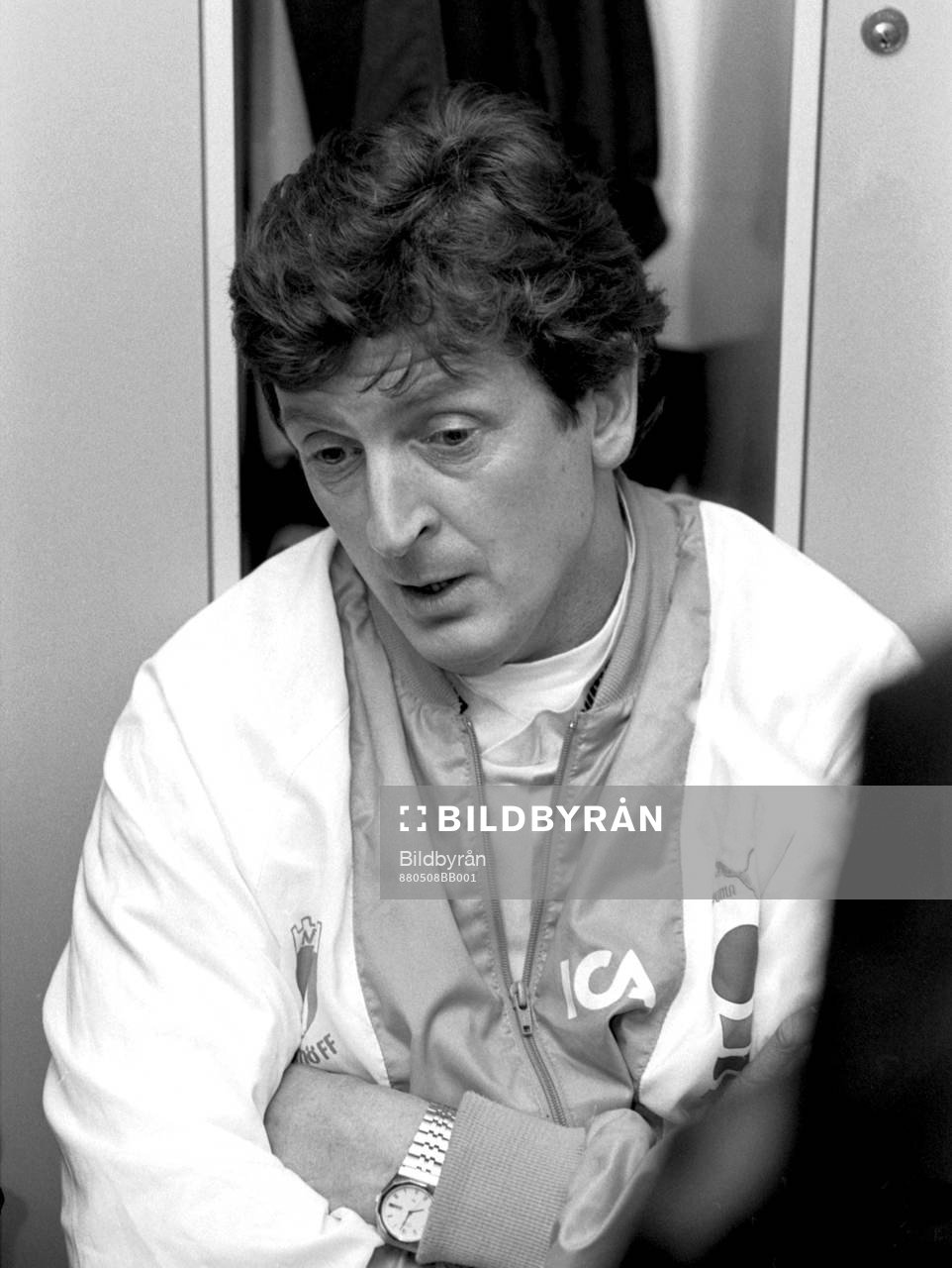 Malmös Roy Hodgson ser inte nöjd ut