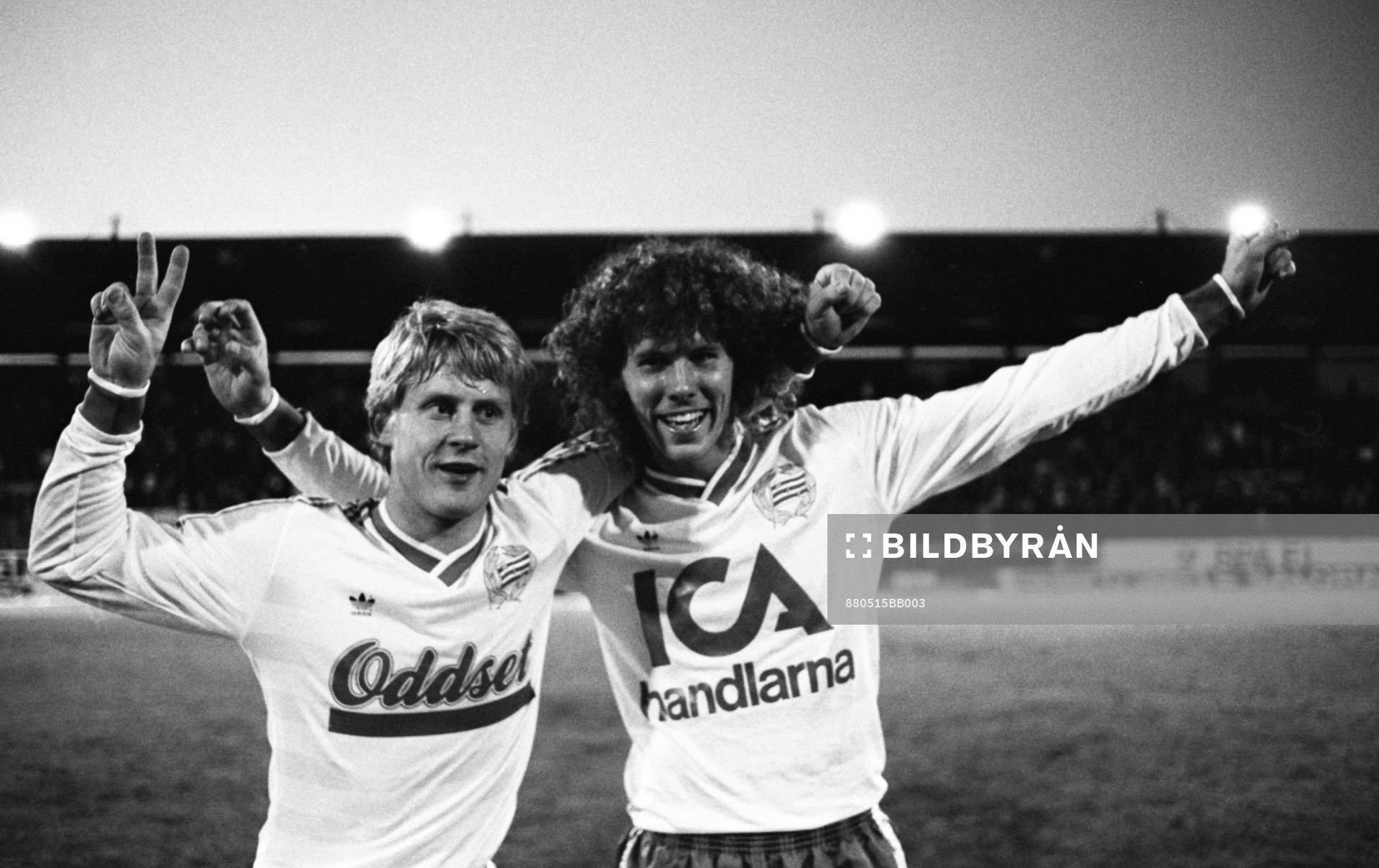 Målskyttarna Thomas Lundin och Hans Eskilsson, Hammarby
