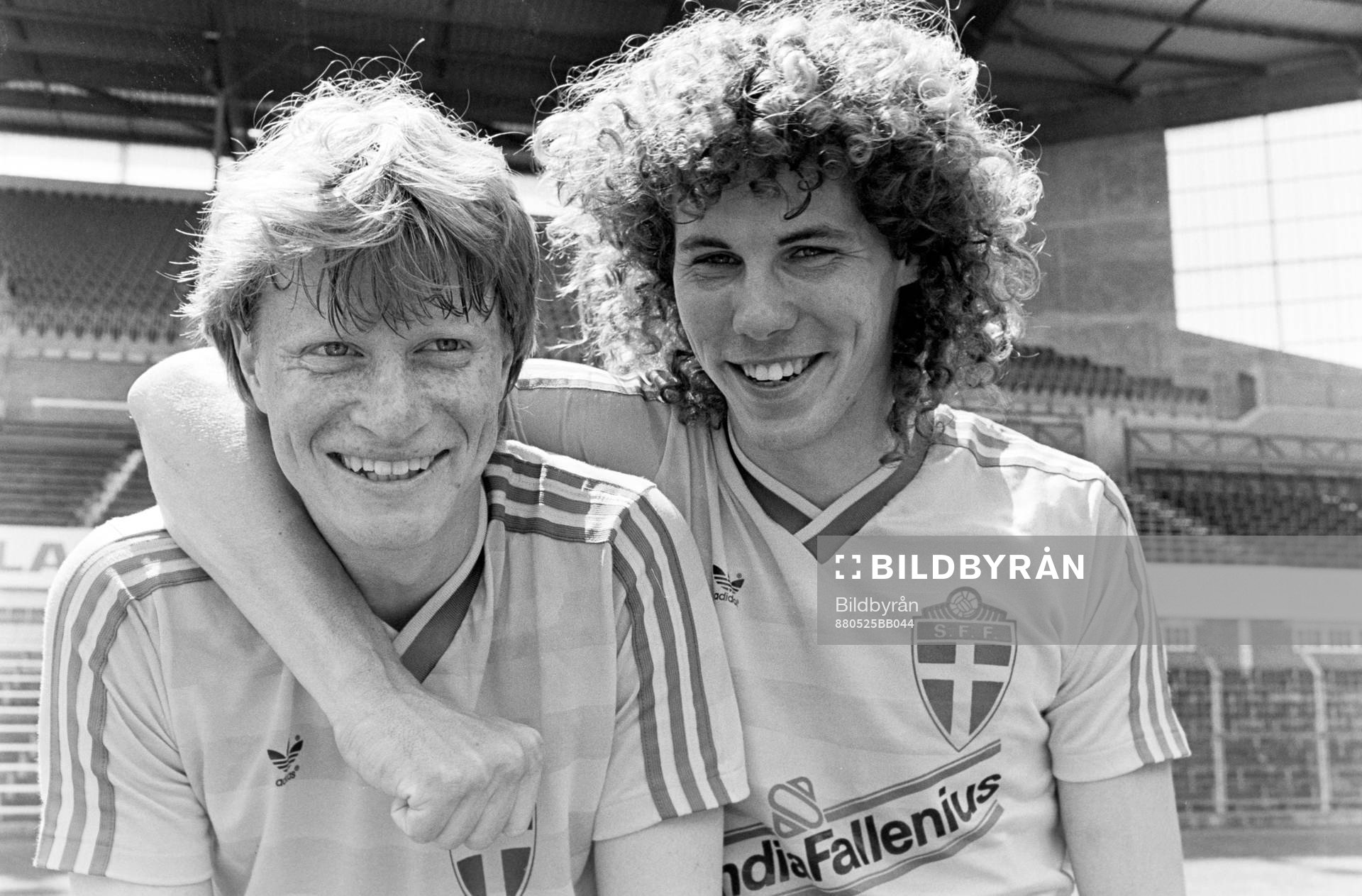 Stefan Pettersson och Hans Eskilsson på träningen