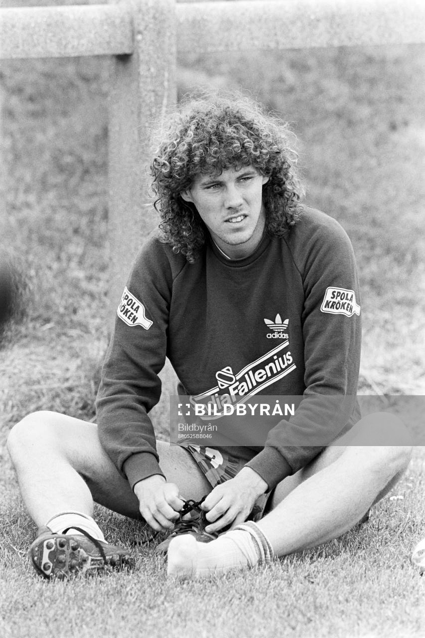 Hans Eskilsson på träningen