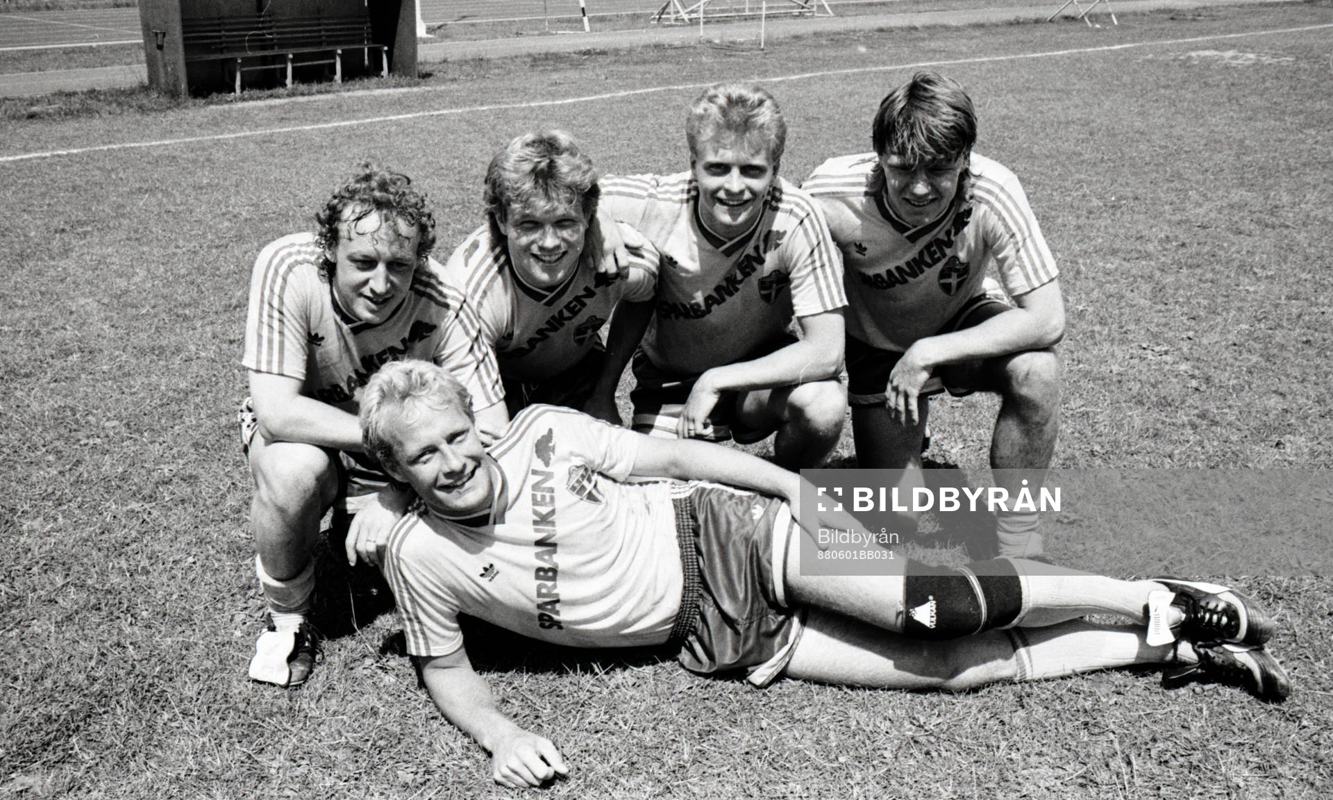 Bakre raden: Robert Prytz, Leif Engqvist, Jonas Thern och