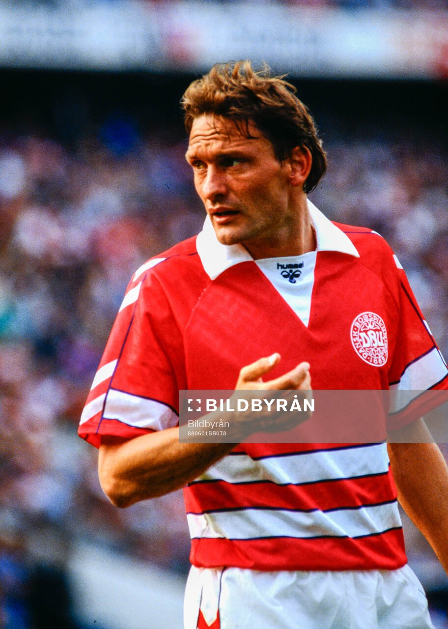 Danmarks Preben Elkjaer. Football, Friendly, Denmark -
