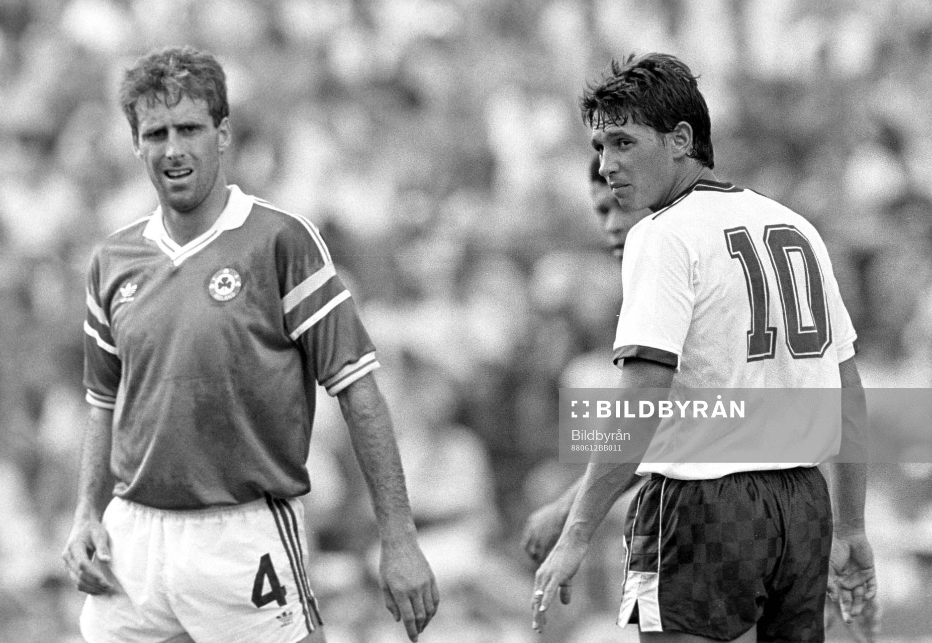 Mick McCarthy, Irland och Gary Lineker,  England
