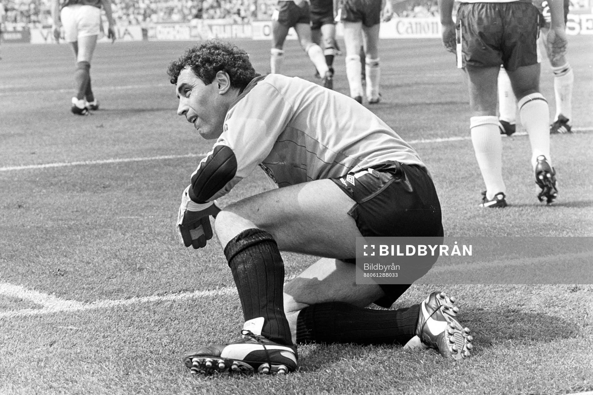 Peter Shilton, målvakt i England deppar