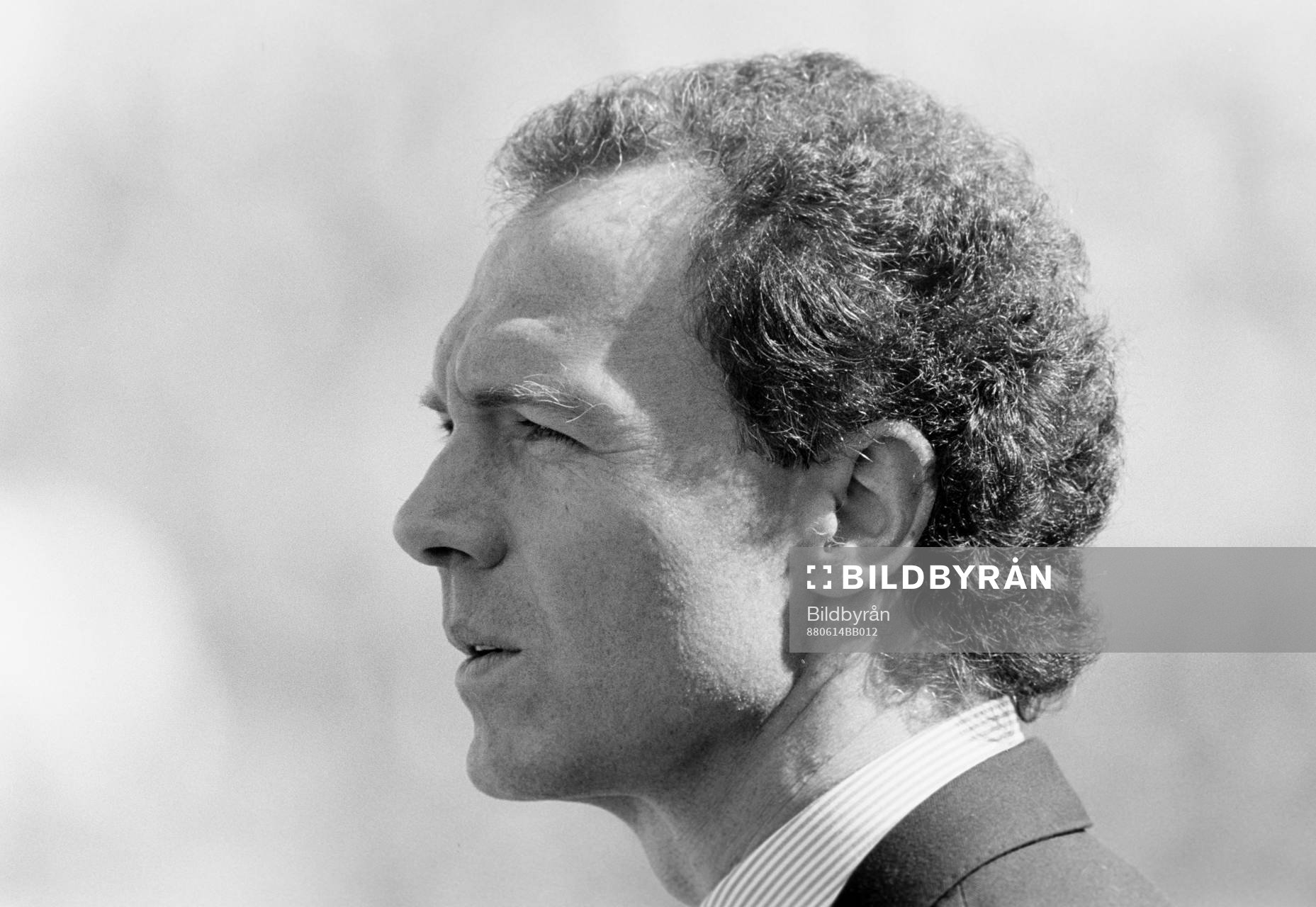 Fotboll, EM, Västtyskland - Danmark, 2-0: Franz Beckenbauer, förbundskapten i Västtyskland.
