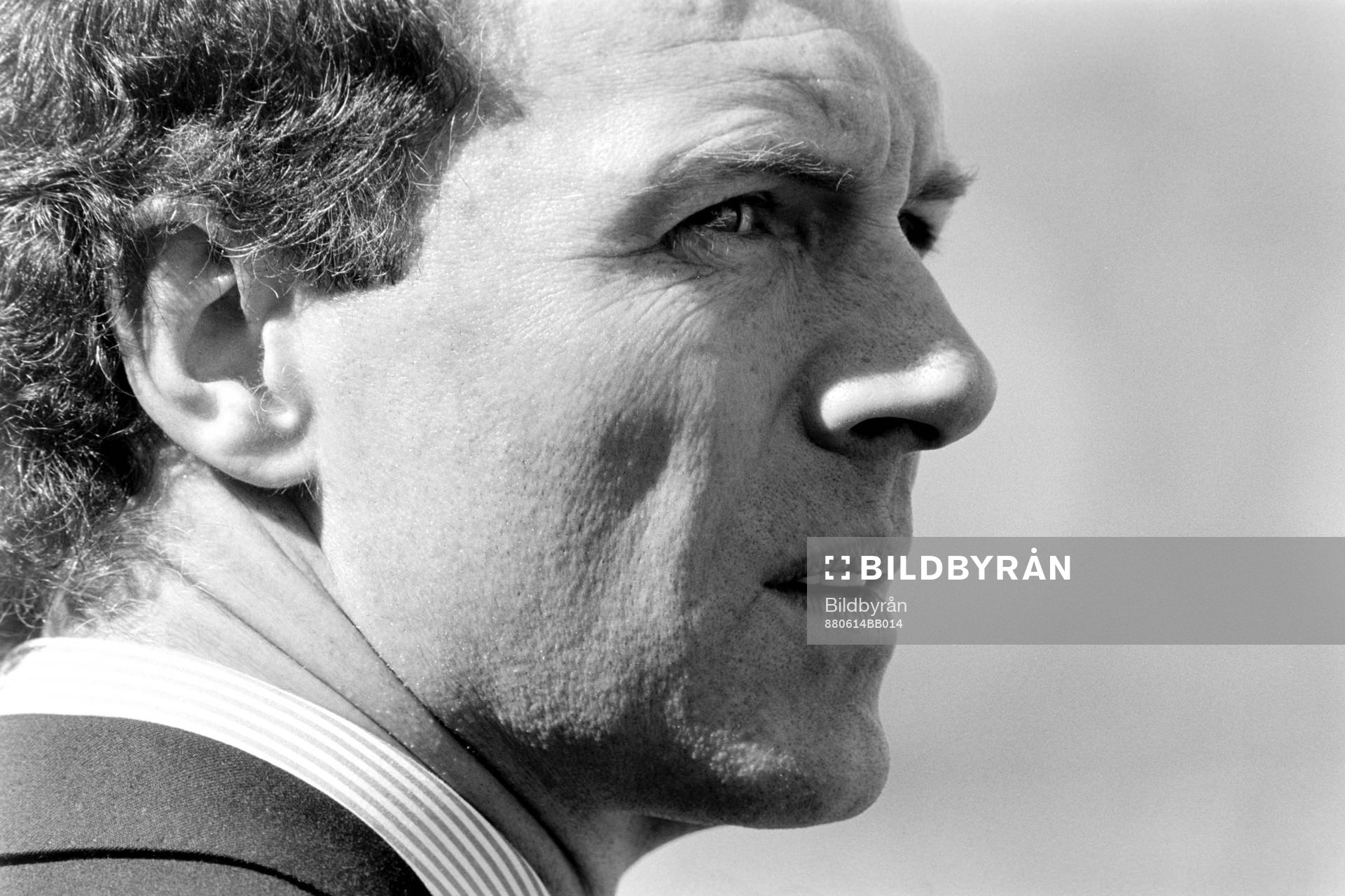 Fotboll, EM, Västtyskland - Danmark, 2-0: Franz Beckenbauer, förbundskapten i Västtyskland.