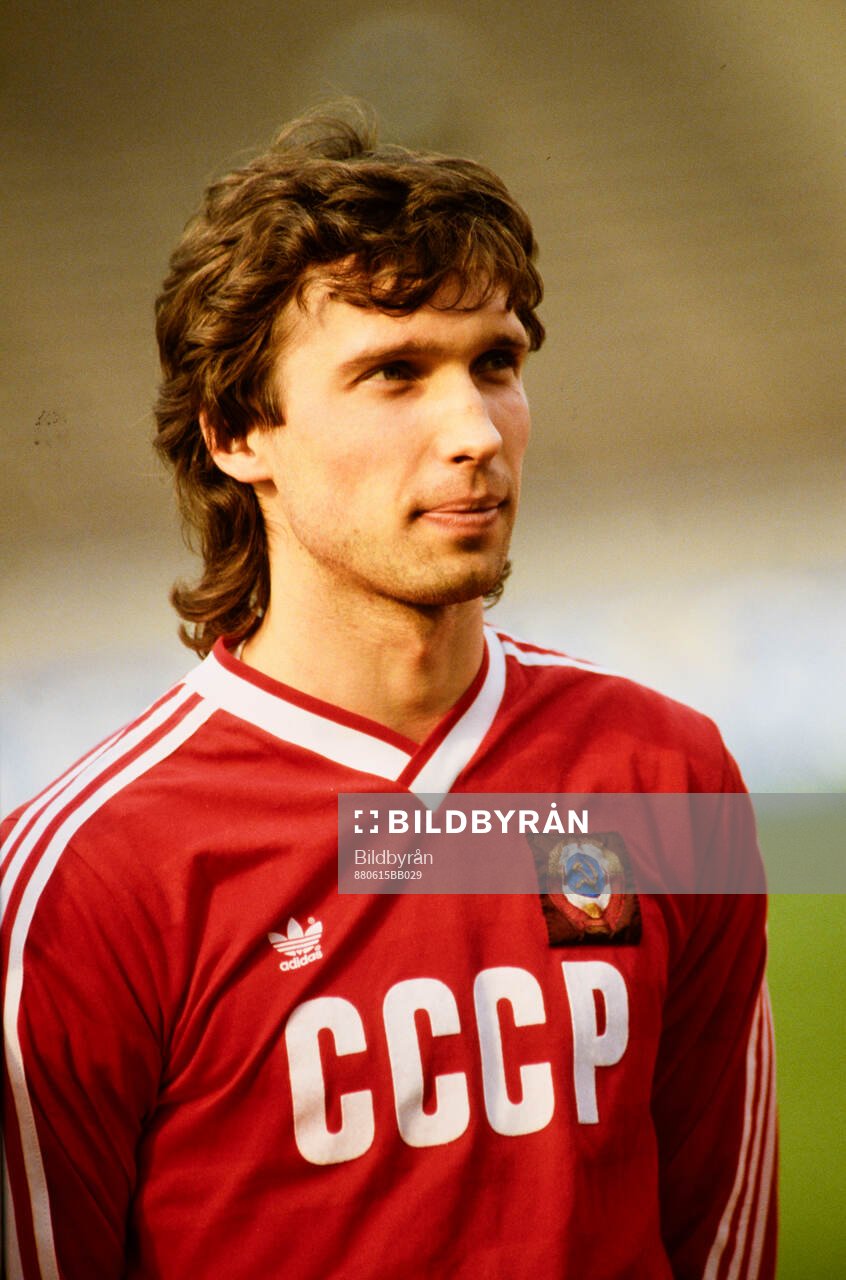 Football, Four Nation Tournament in Berlin 1988, Soviet Union - Argentina: Oleg Protasov.