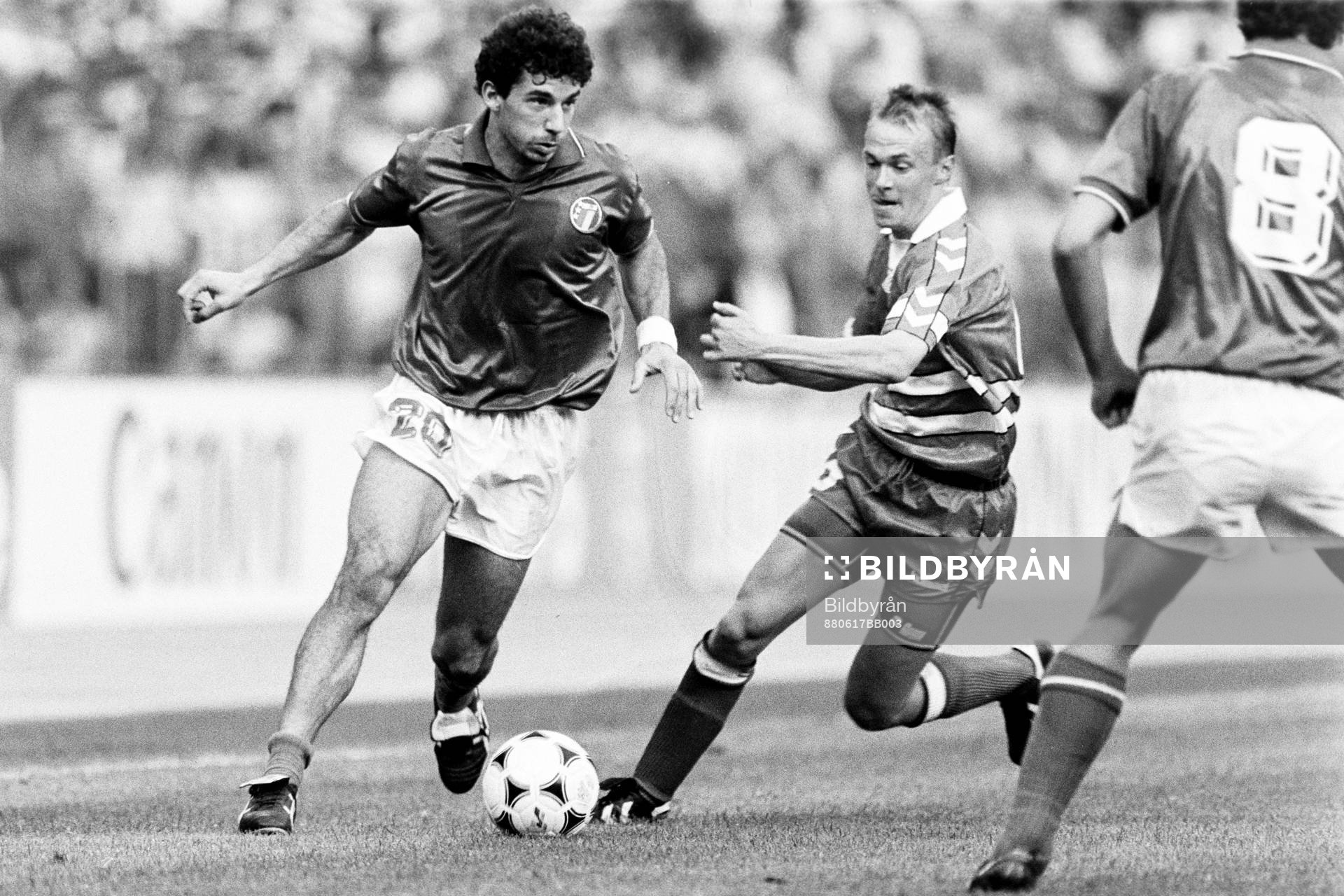 Fotboll, EM, Italien - Danmark, 2-0: Gianluca Vialli, Italien.