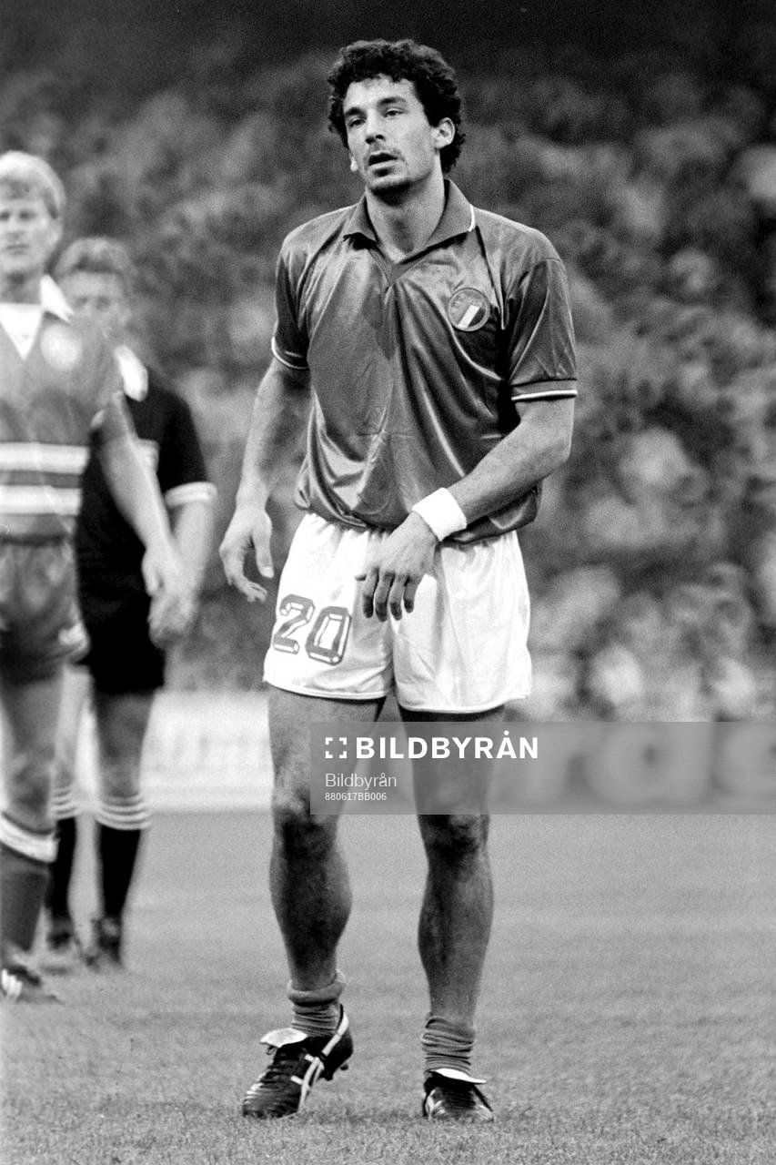 Fotboll, EM, Italien - Danmark, 2-0: Gianluca Vialli, Italien.